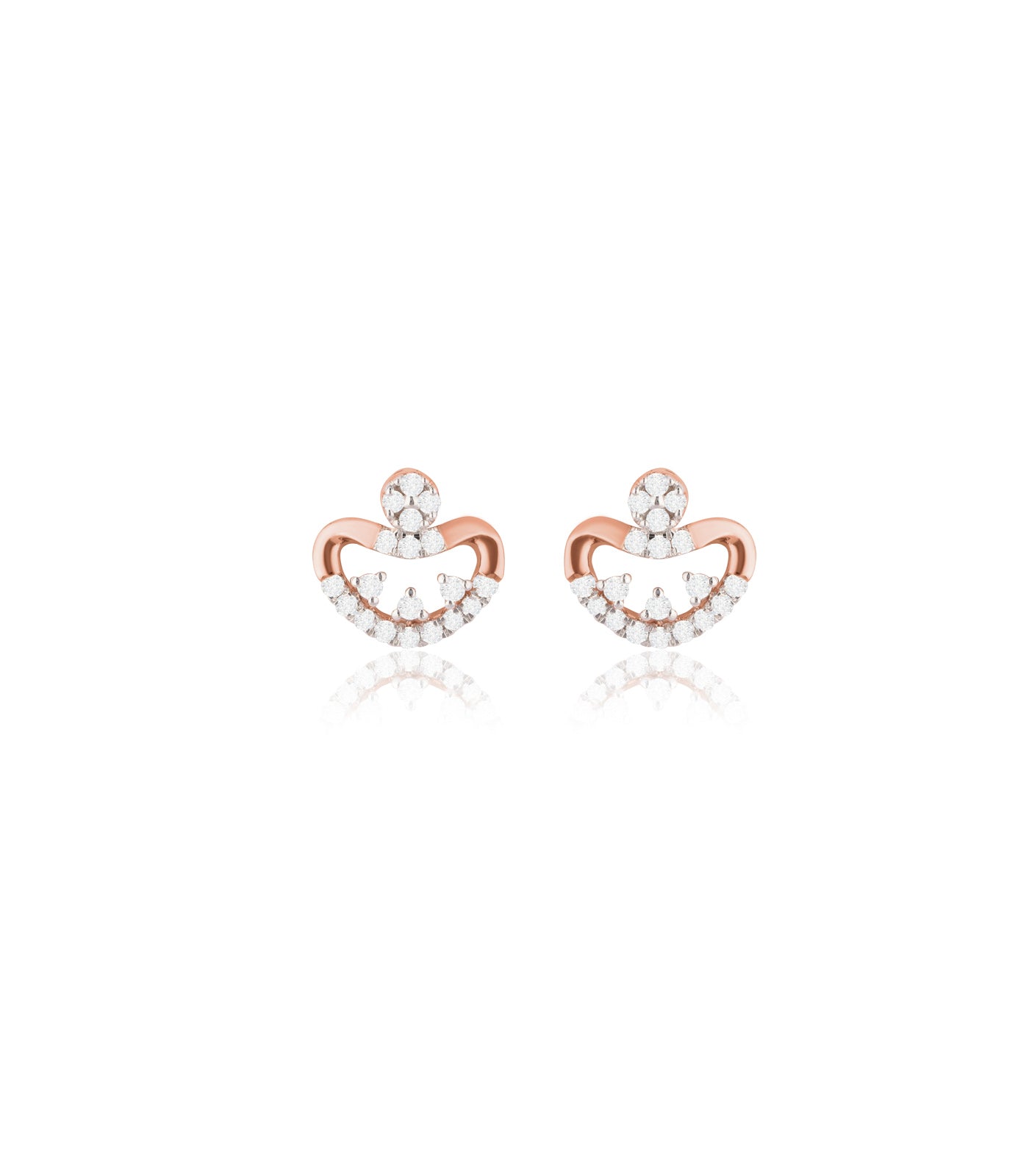 Diamond Arc Sparkle Earrings