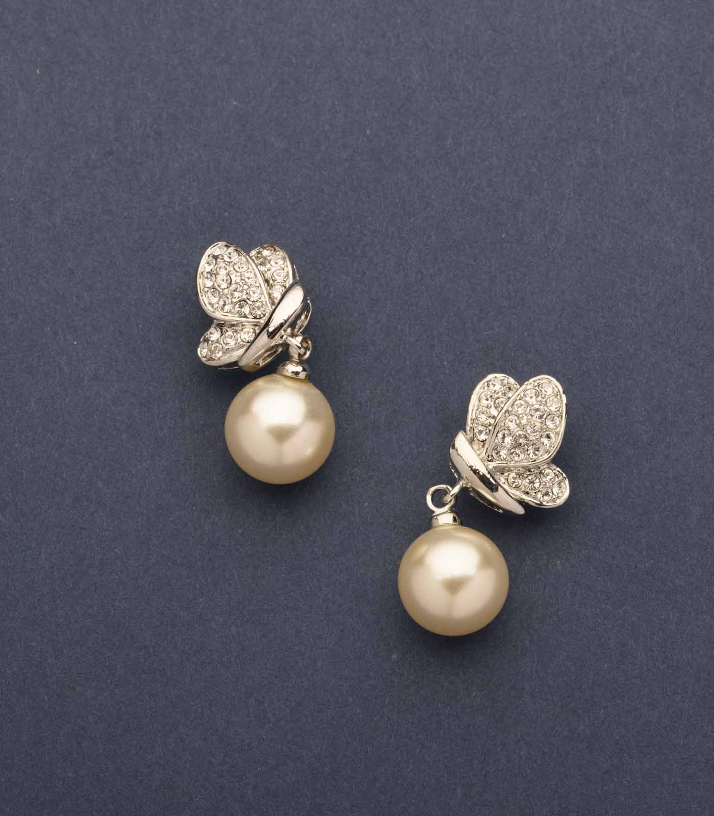 Engraved Butterflies Of Pearls Tops (Brass)