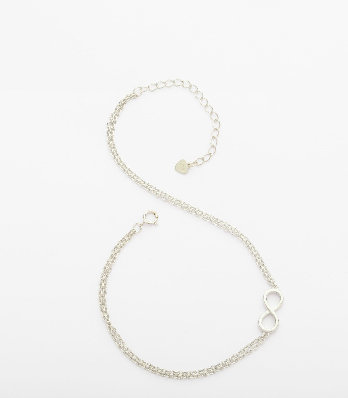 Exquisite Silver Chain Anklet (Silver)