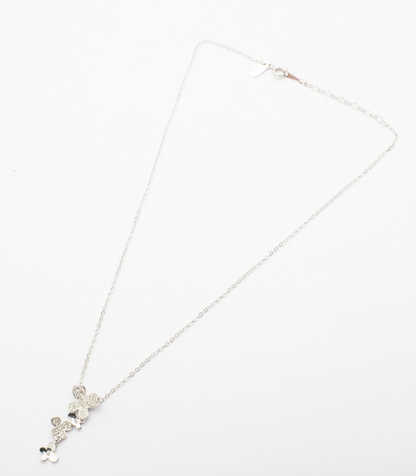 Eye-Catching Pendant Of Falling Flowers Necklace (Brass)