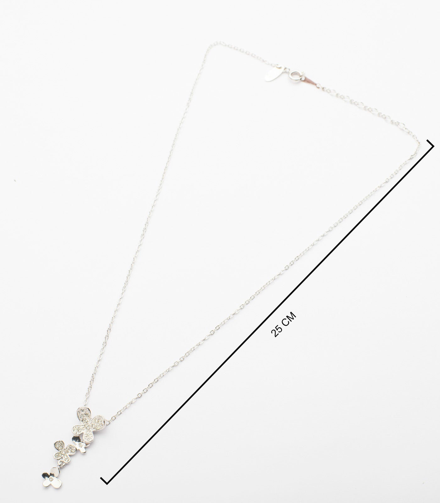 Eye-Catching Pendant Of Falling Flowers Necklace (Brass)