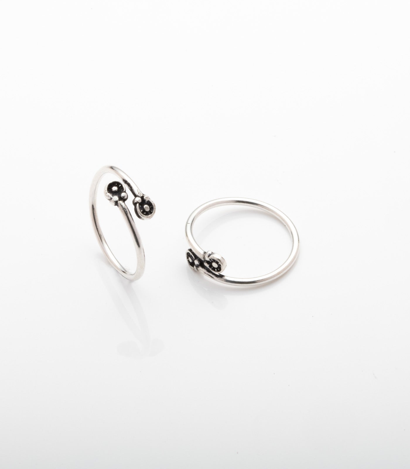 Fancy Toe Rings (Silver)