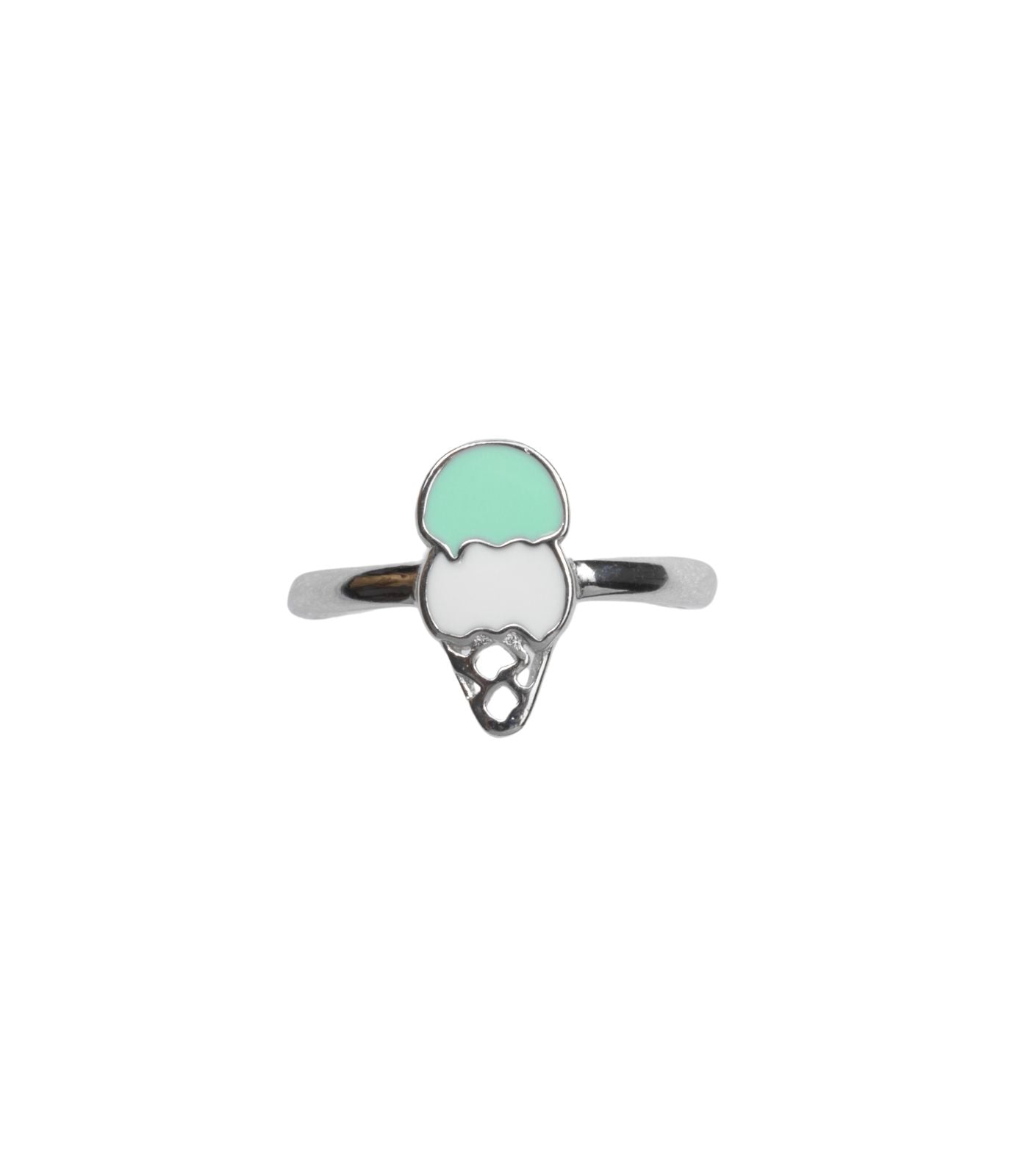 Double Scoop Finger Ring (Silver)
