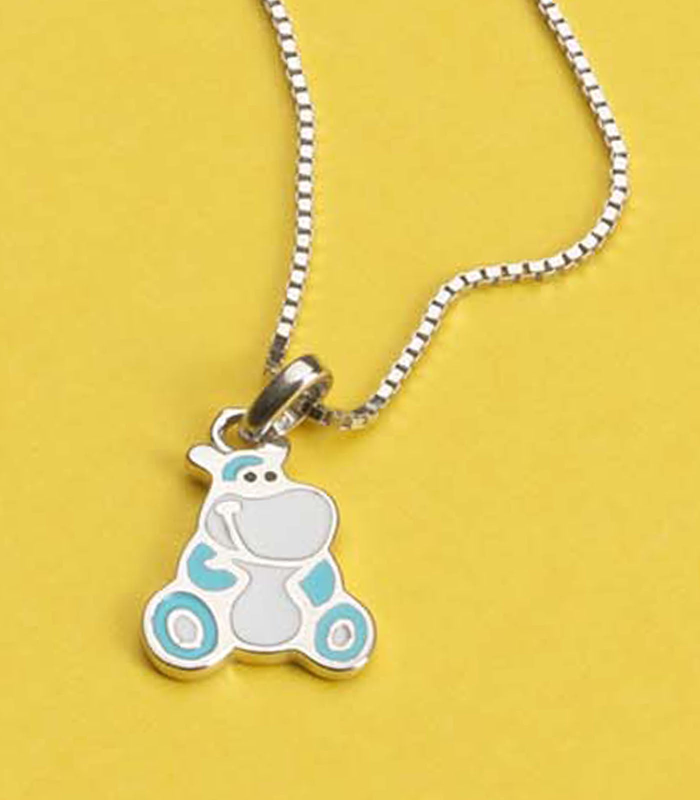 Hippo Necklace (Silver)