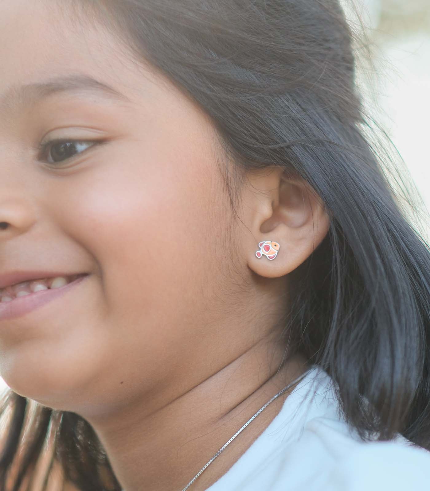 Orange Fish Tops (Silver)