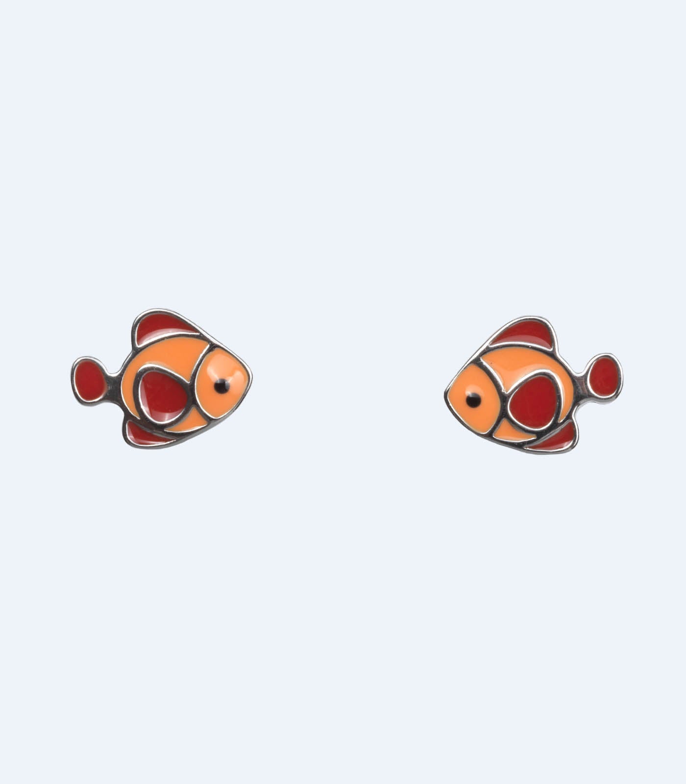 Orange Fish Tops (Silver)