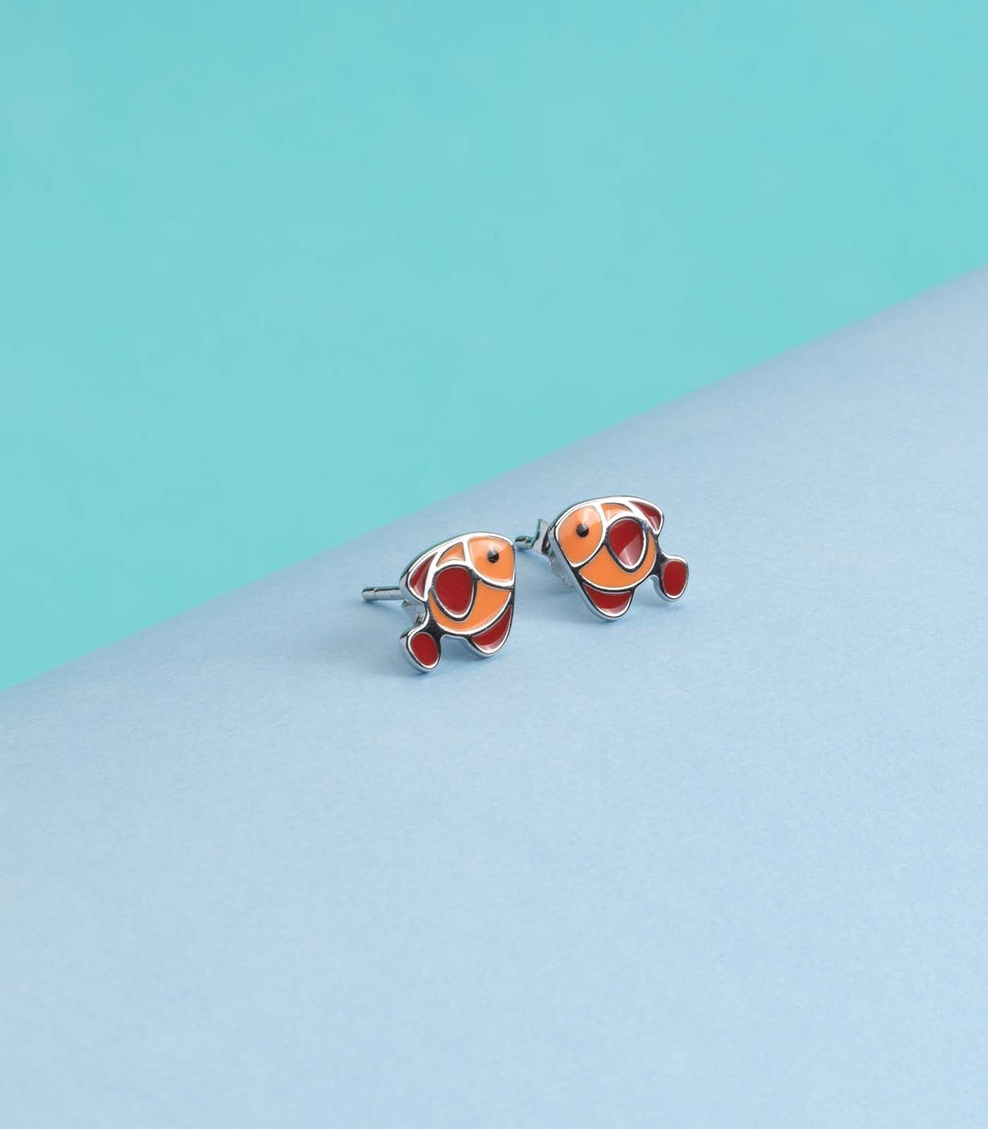 Orange Fish Tops (Silver)