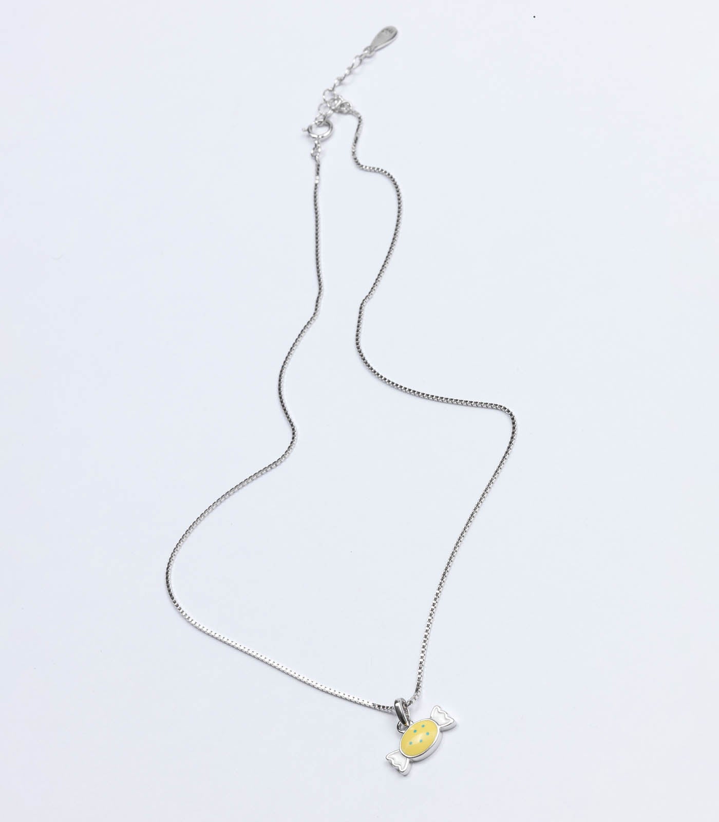 Yellow Toffee Necklace (Silver)