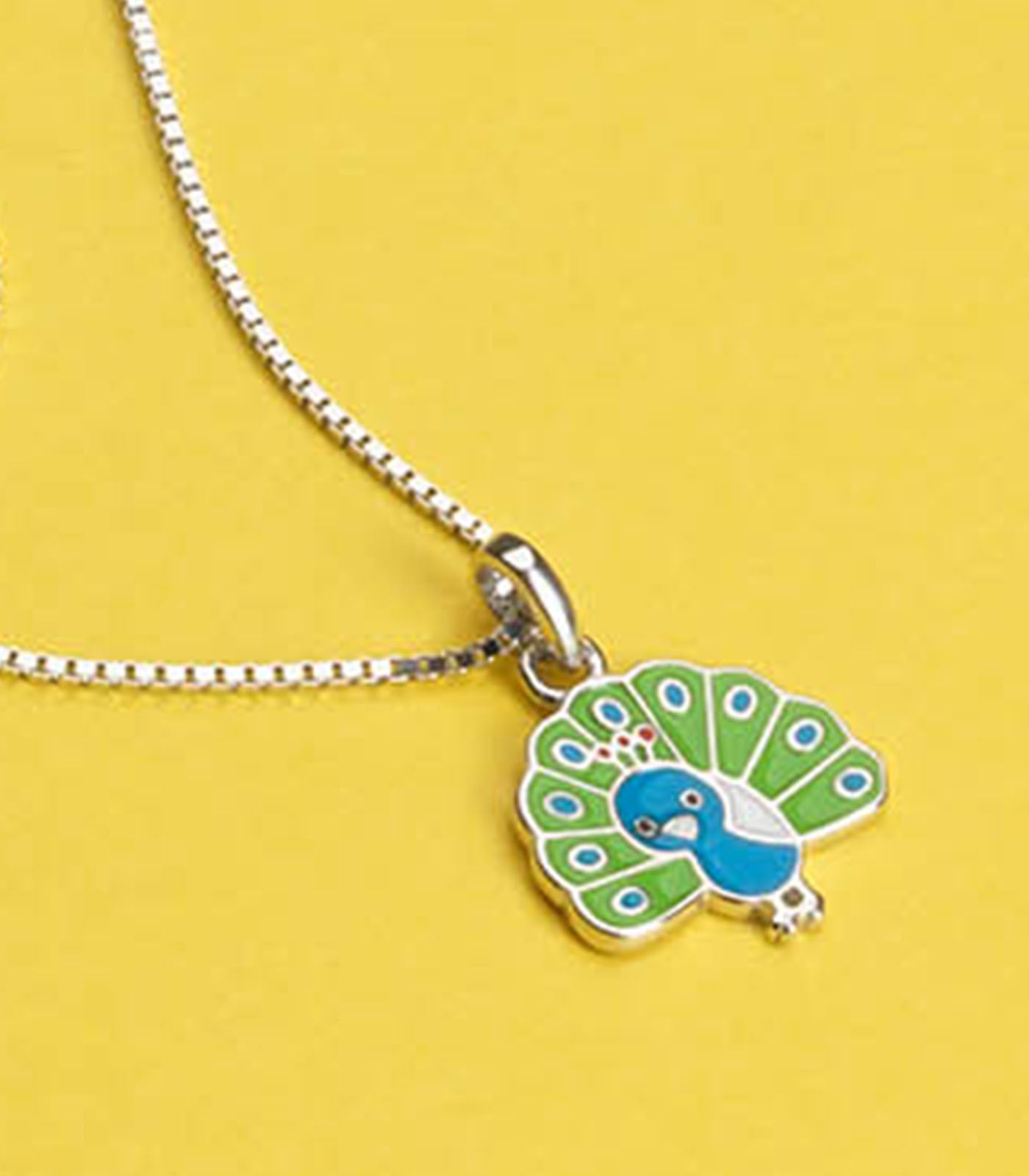Peacock Necklace (Silver)