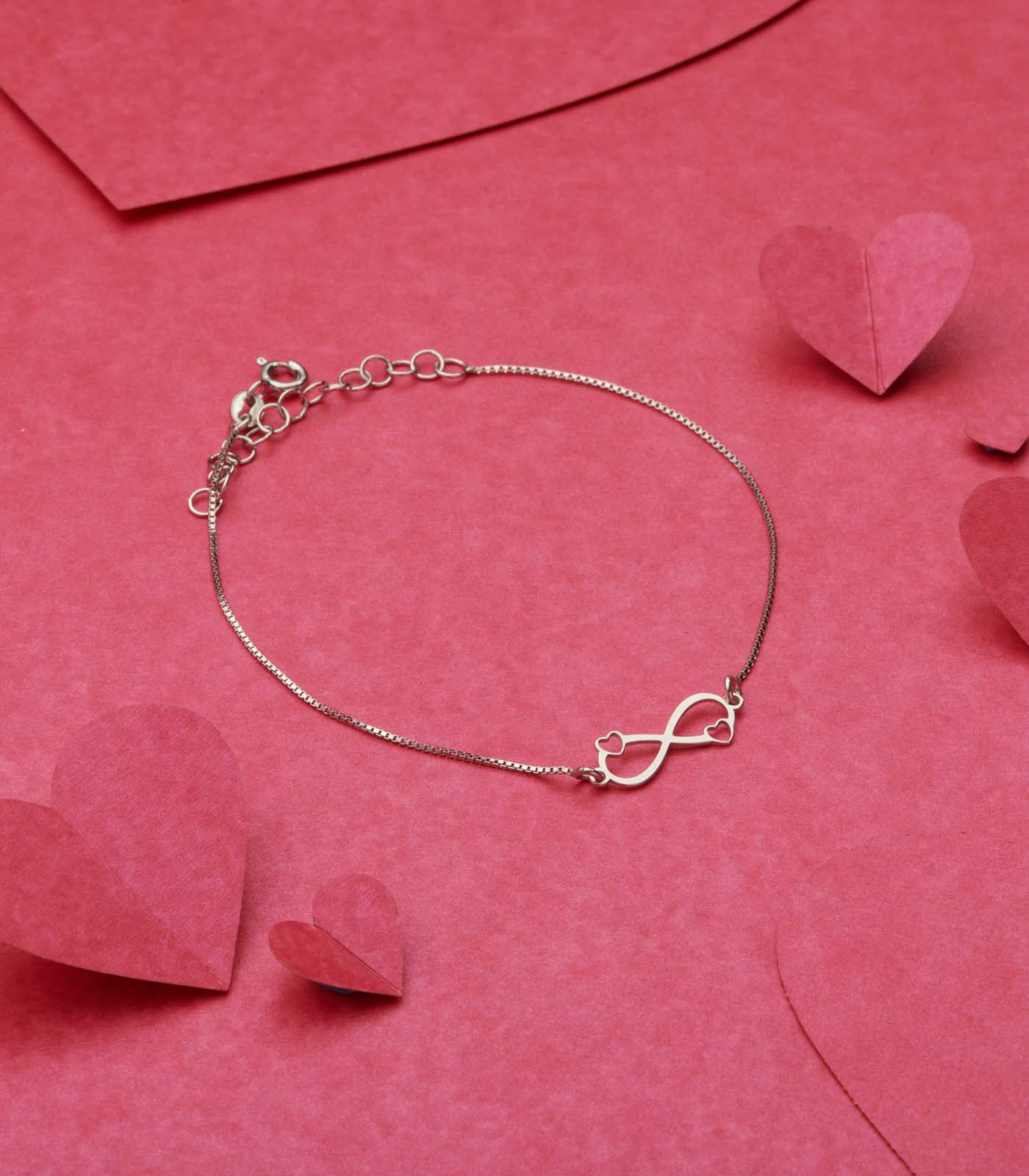 Infinity Heart Bracelet (Silver)