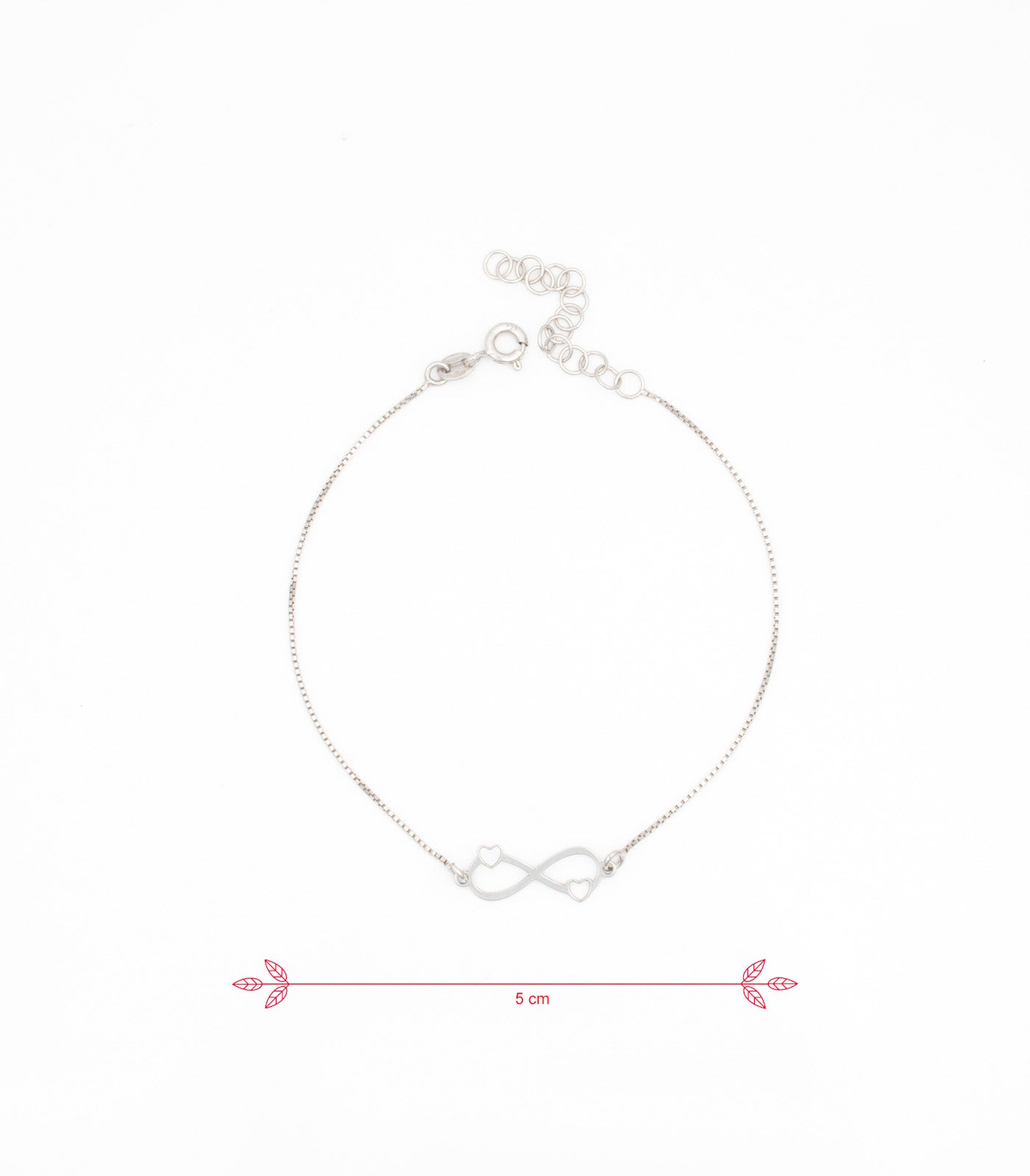 Infinity Heart Bracelet (Silver)