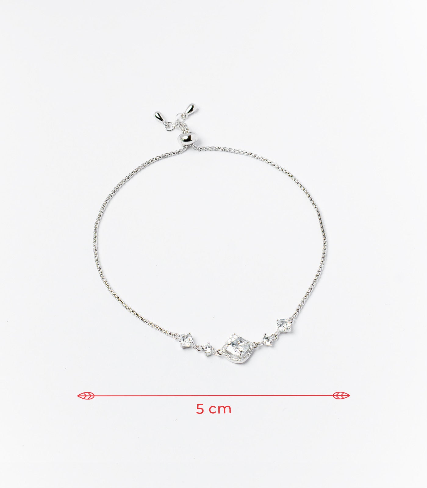 Diamond Shaped Bracelet (Silver)