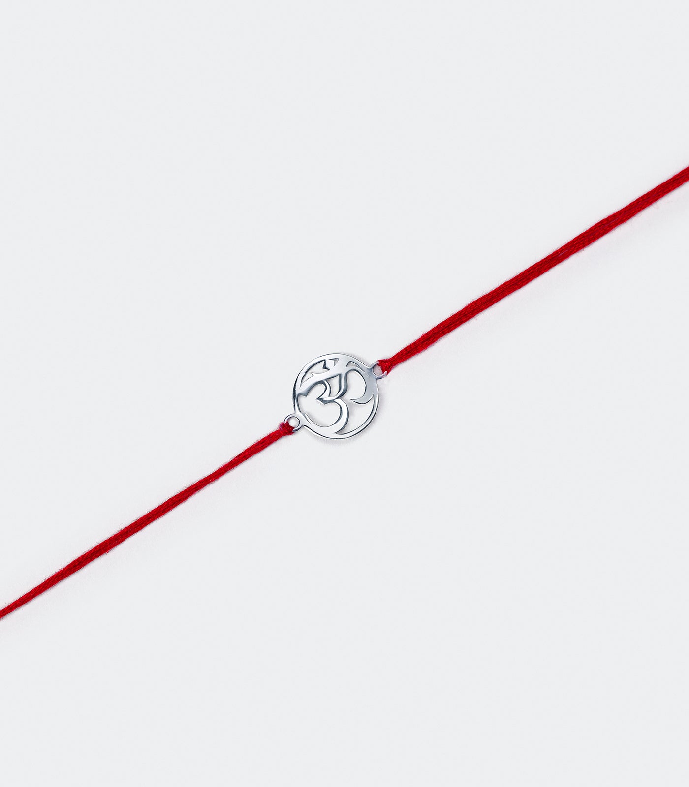 Ethereal Silver Rakhi - Spiritual OM Design