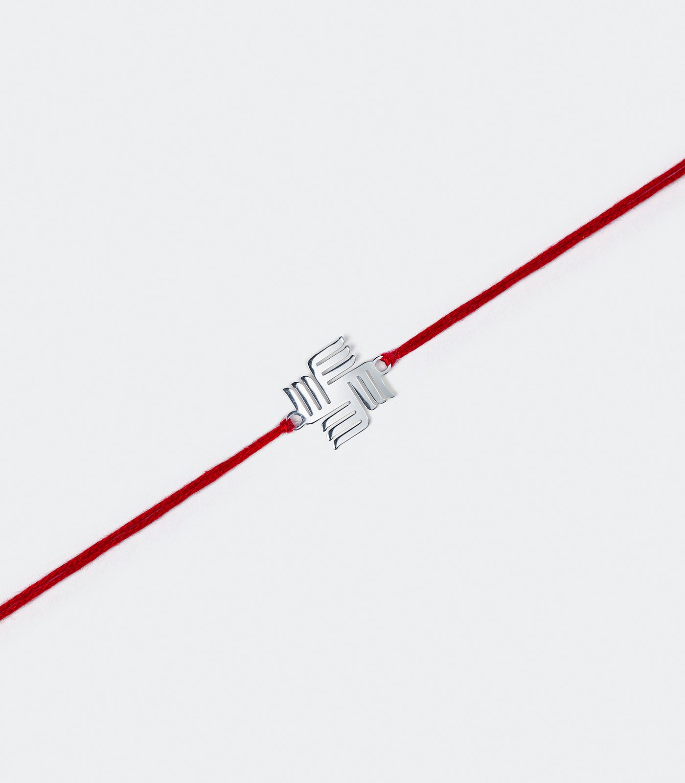 Radiant Silver Rakhi - Swastik Design
