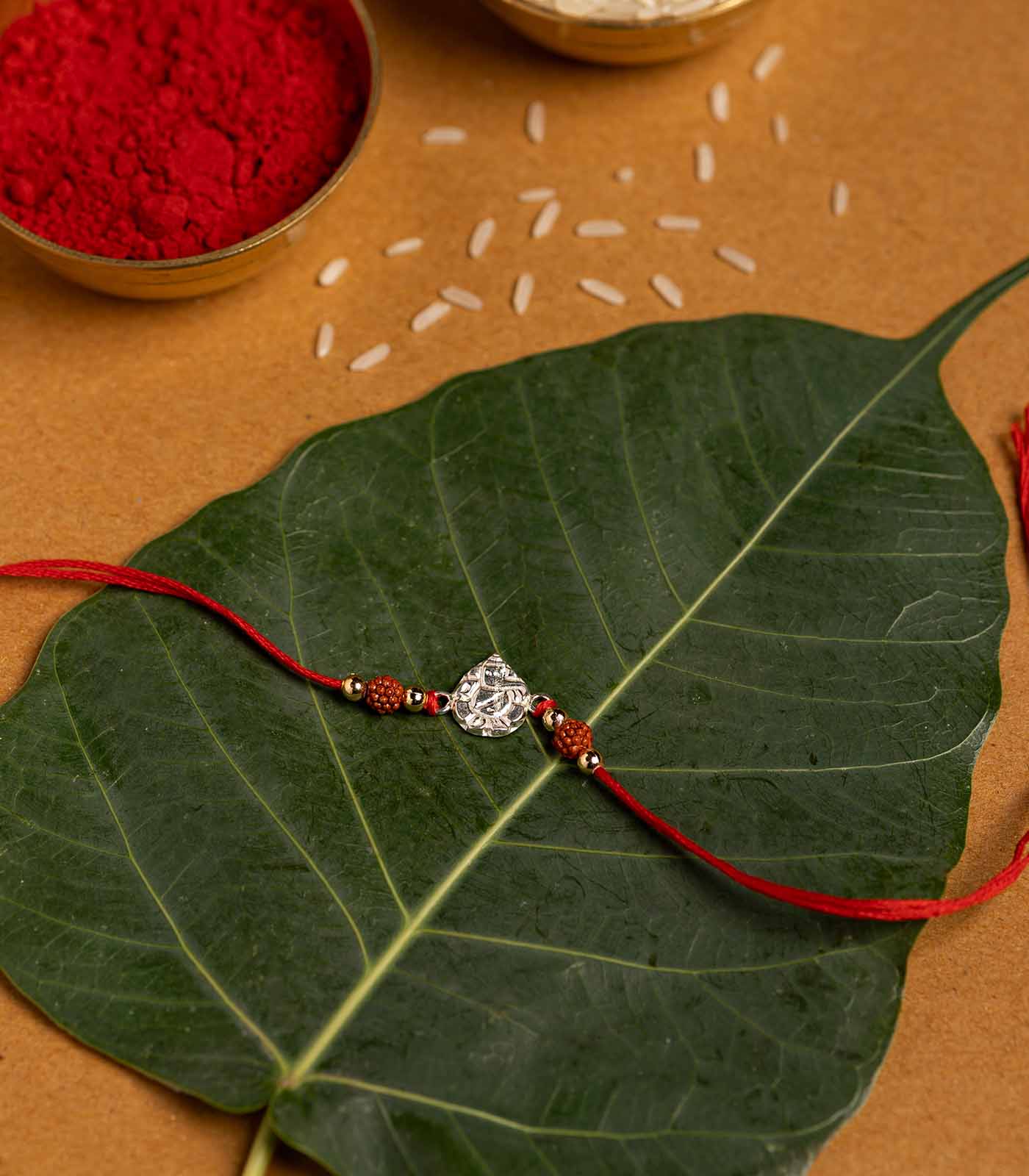 Silver Rakhi Combo Pack of 3