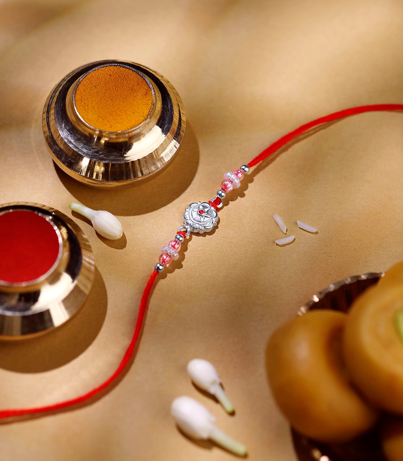 Stunning Silver Rakhi - The Elegant Star Design