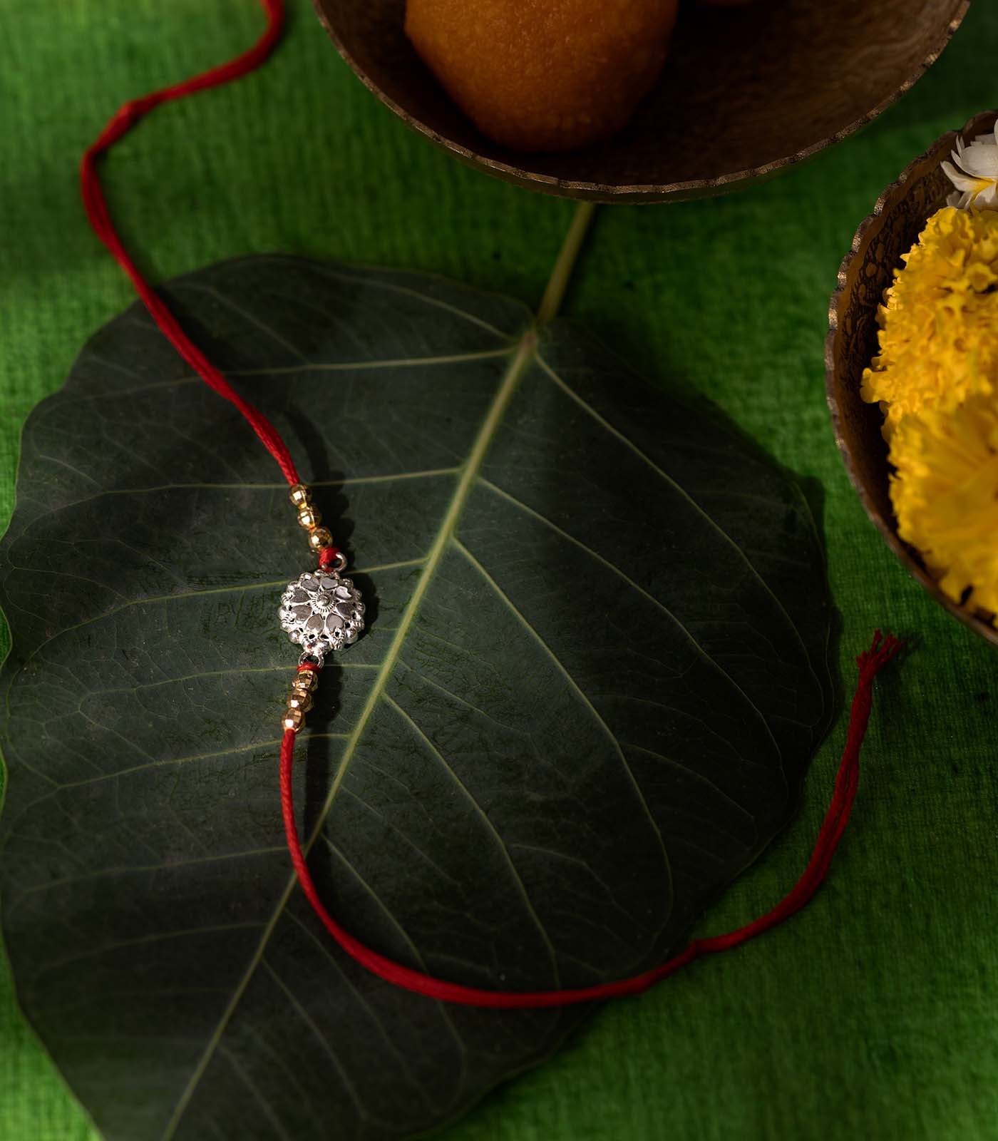 Silver Rakhi Combo Pack of 2