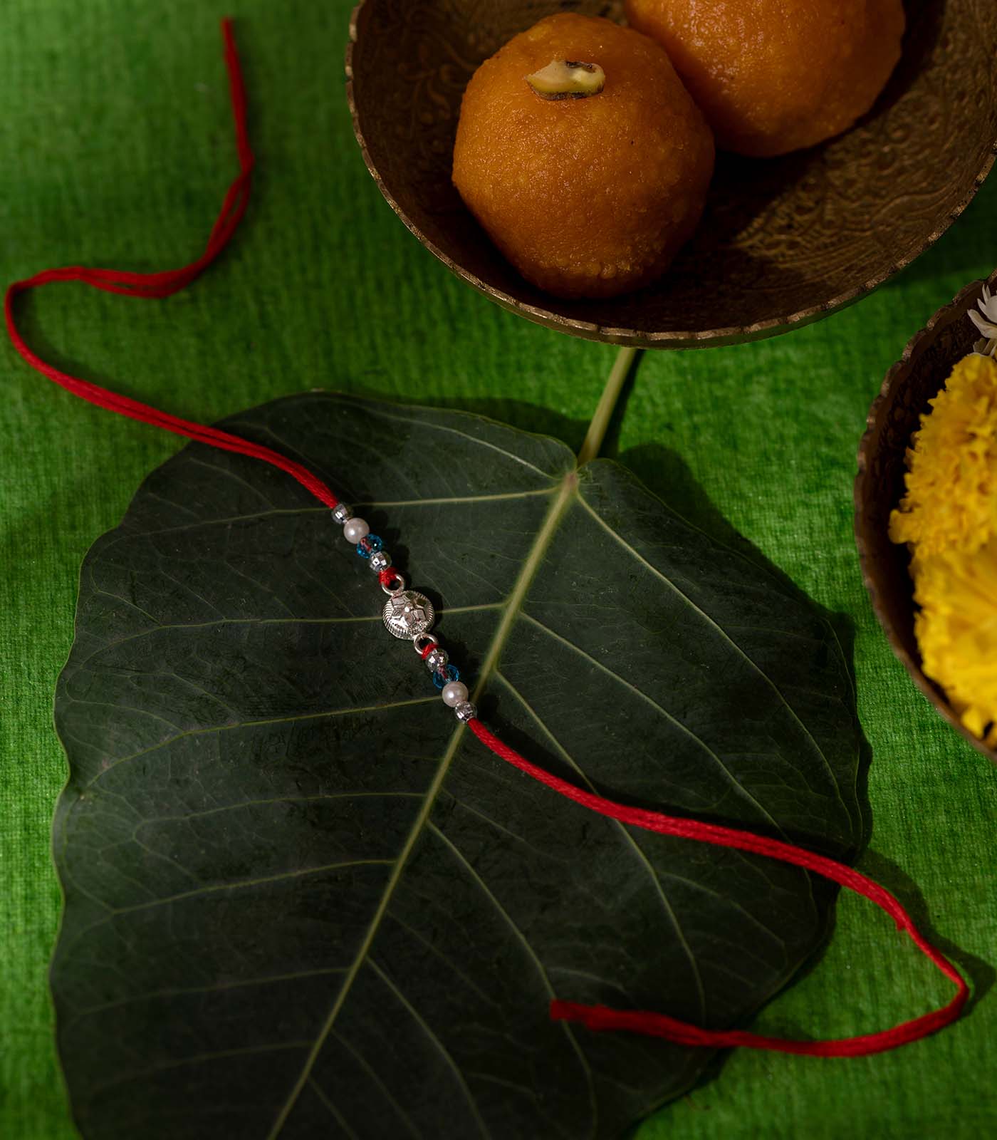 Stunning Silver Rakhi - The Elegant Star Design