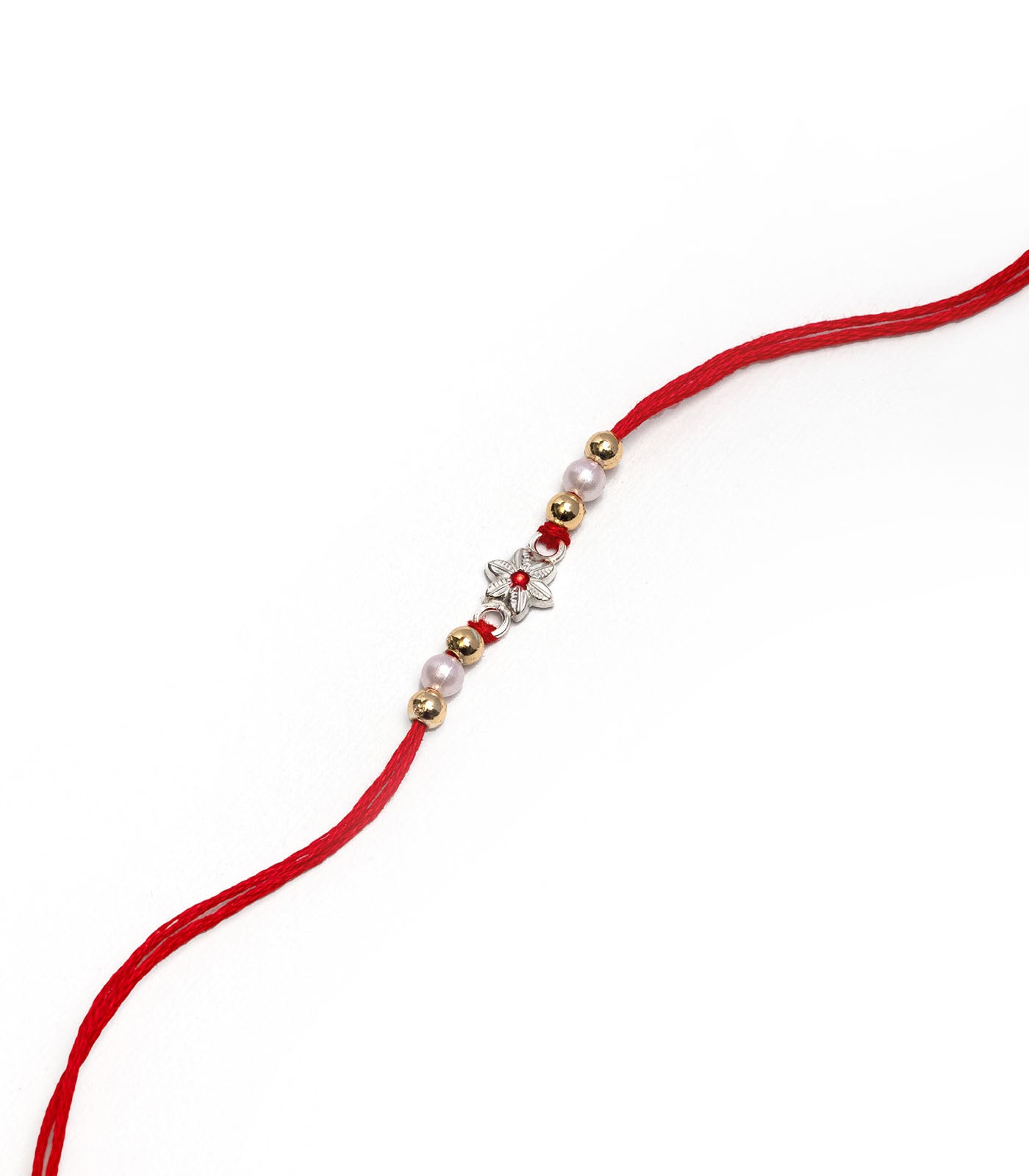 Stunning Silver Rakhi - The Elegant Floral Design