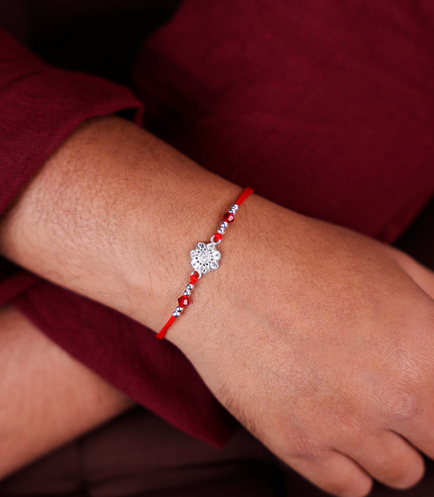 Silver Rakhi - The Central Square Design