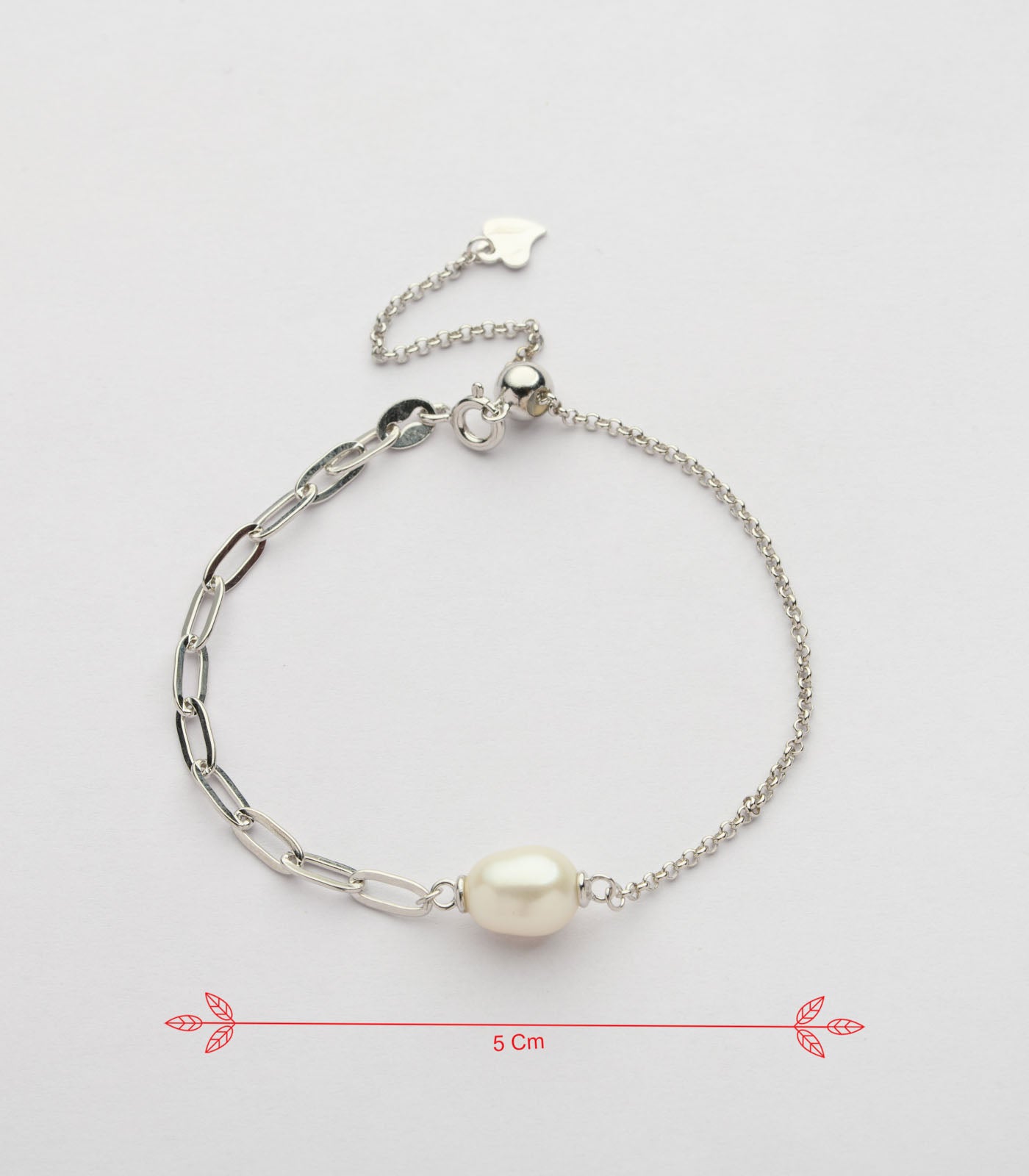 Beautiful Bond Of Pearl Bracelet (Silver)