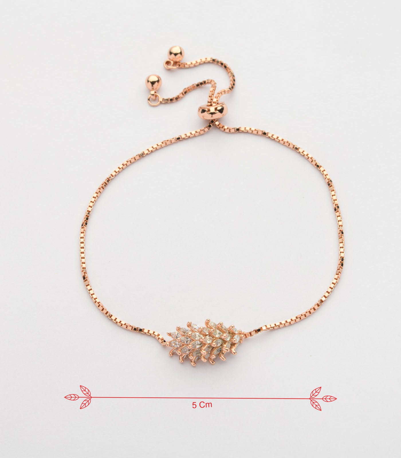 Rose Gold Petal's Bracelet (Silver)