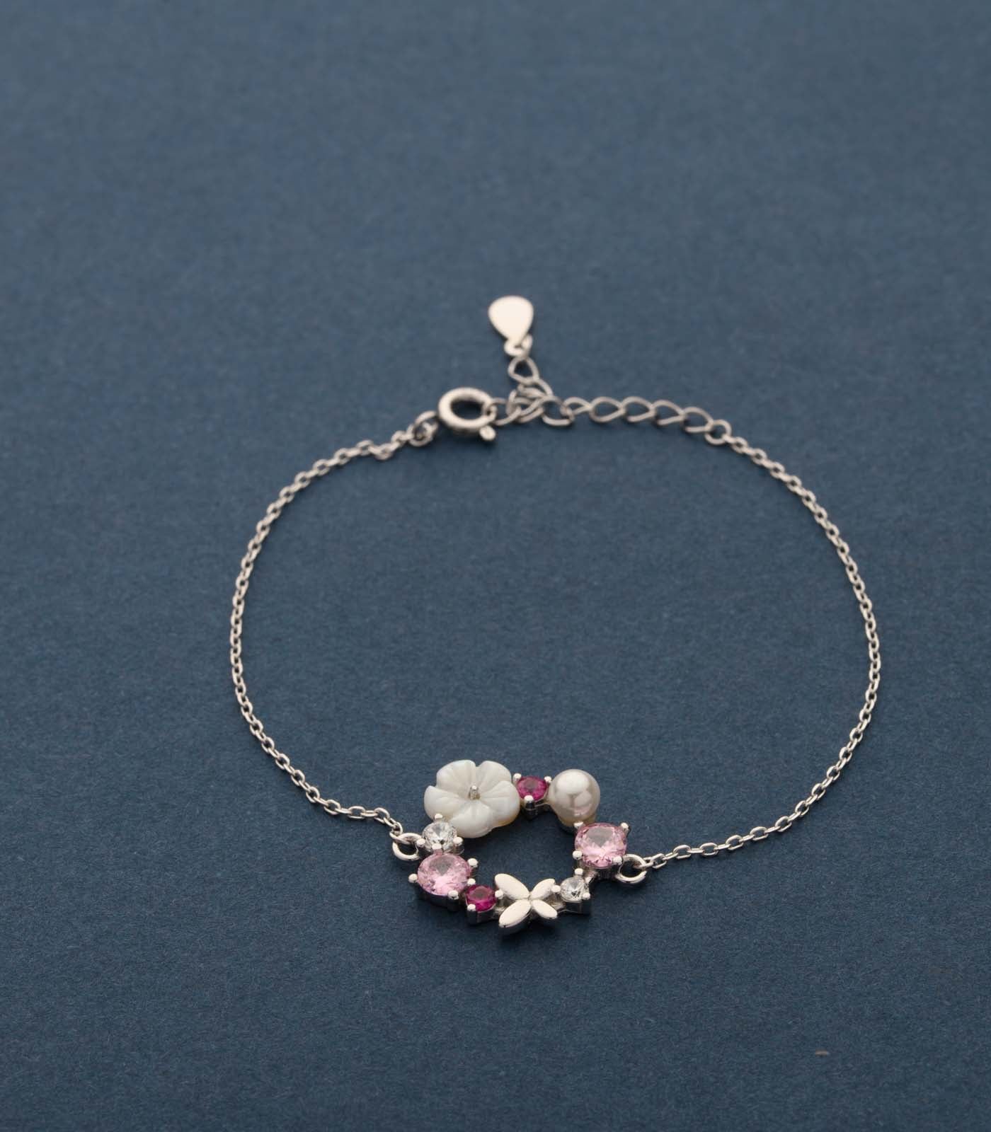 Flourish Rosa Bracelet (Silver)