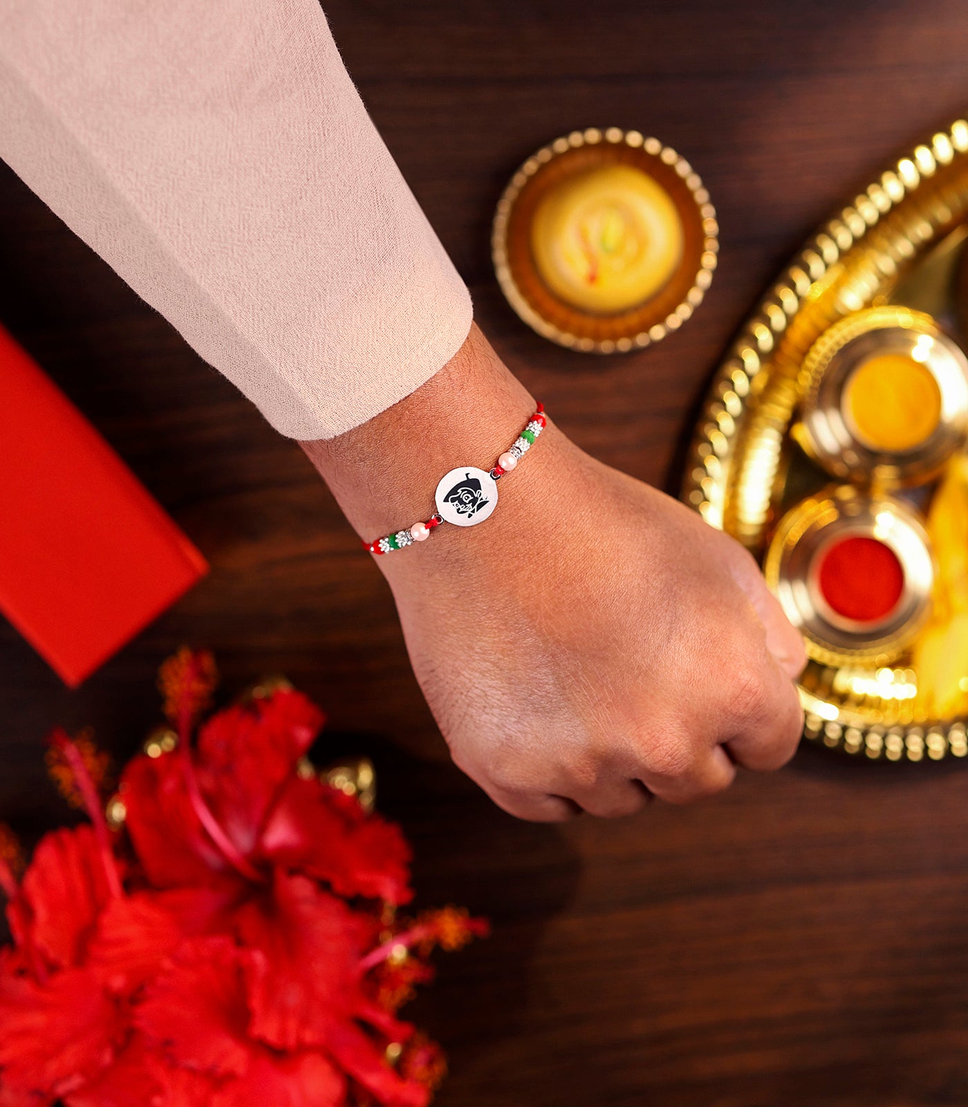 Silver Rakhi - Chota Bheem Design