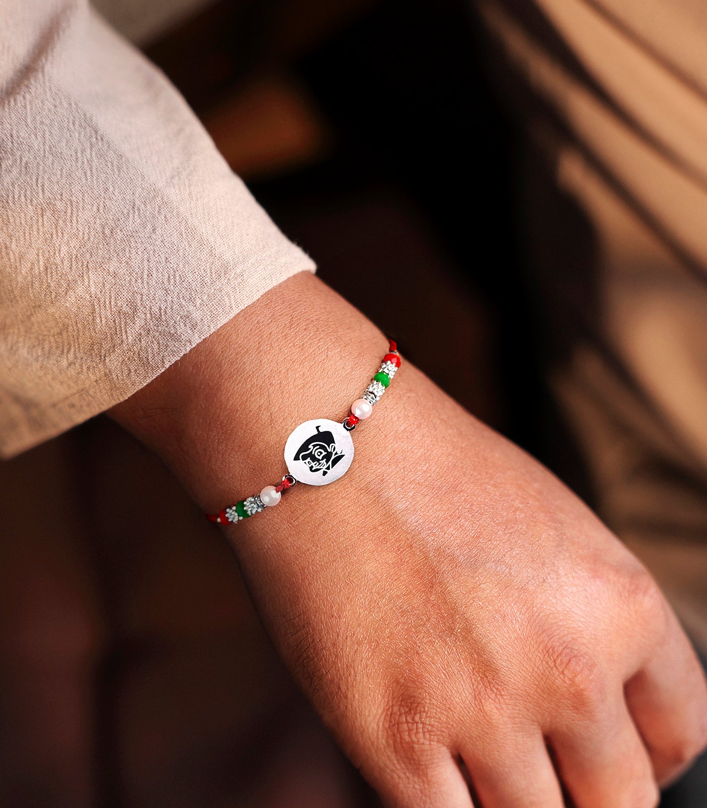 Silver Rakhi - Chota Bheem Design