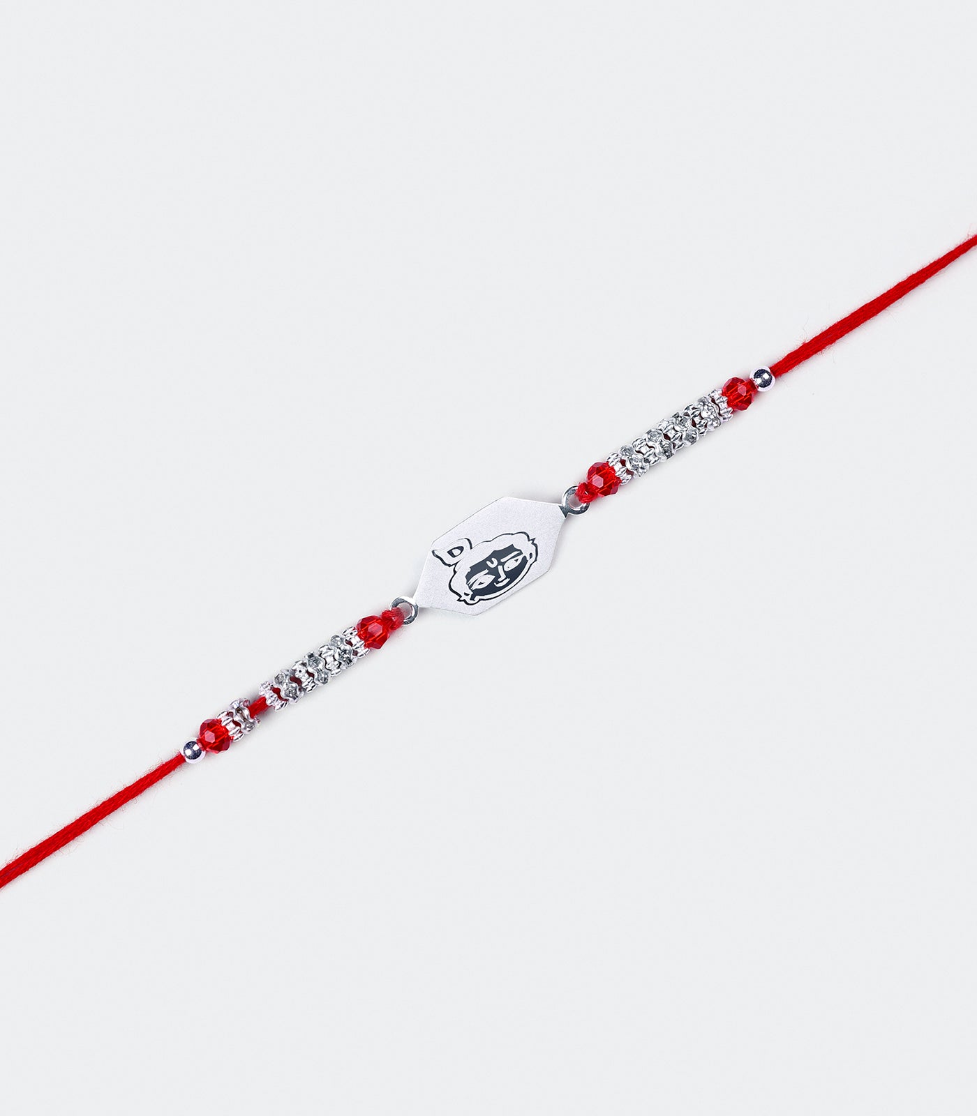 Silver Kids Rakhi - Little Krishna Design