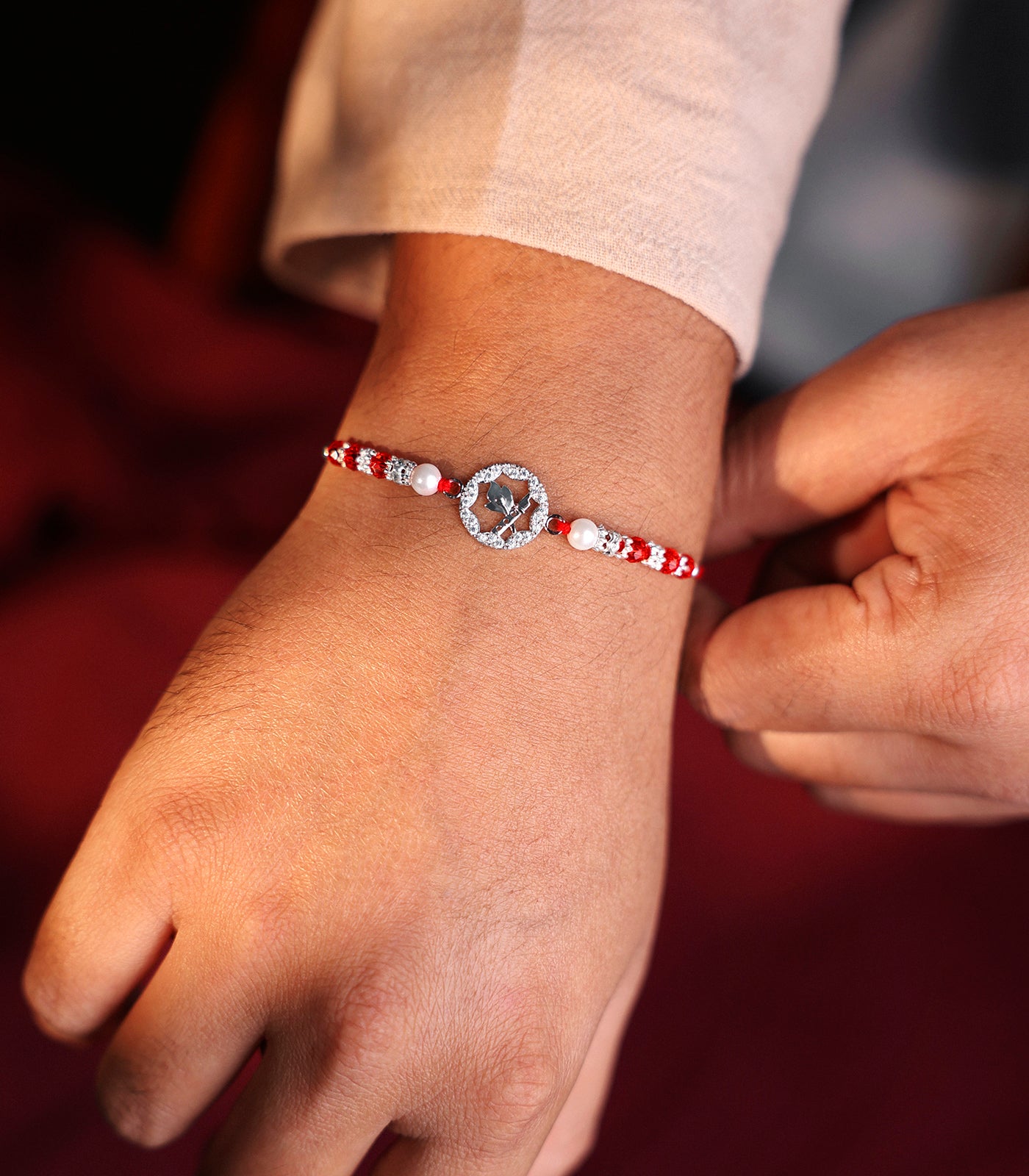 Silver Rakhi - Bansuri Theme Rakhi