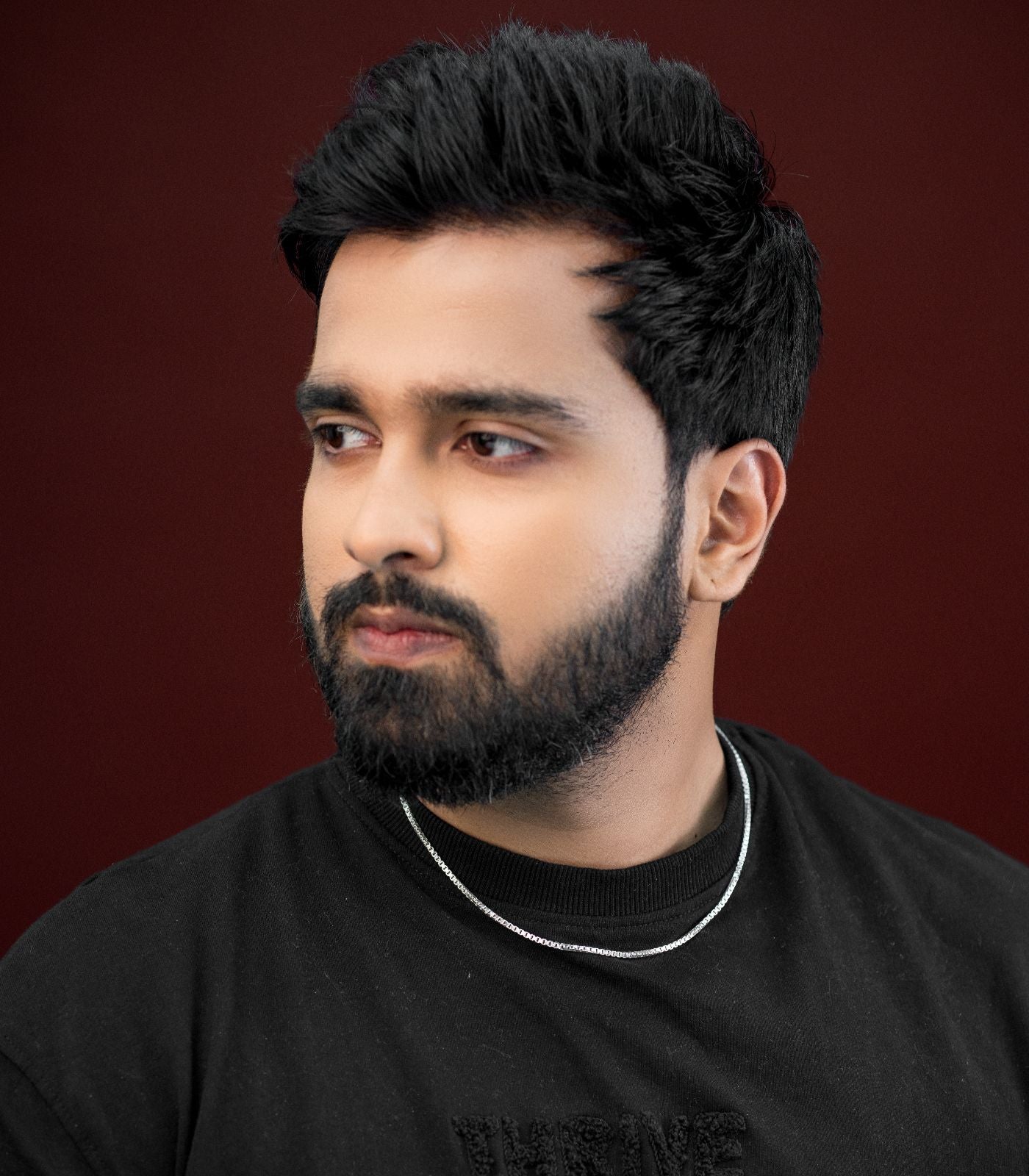 Modern Motif Mens Chain (66 cm) (Silver)