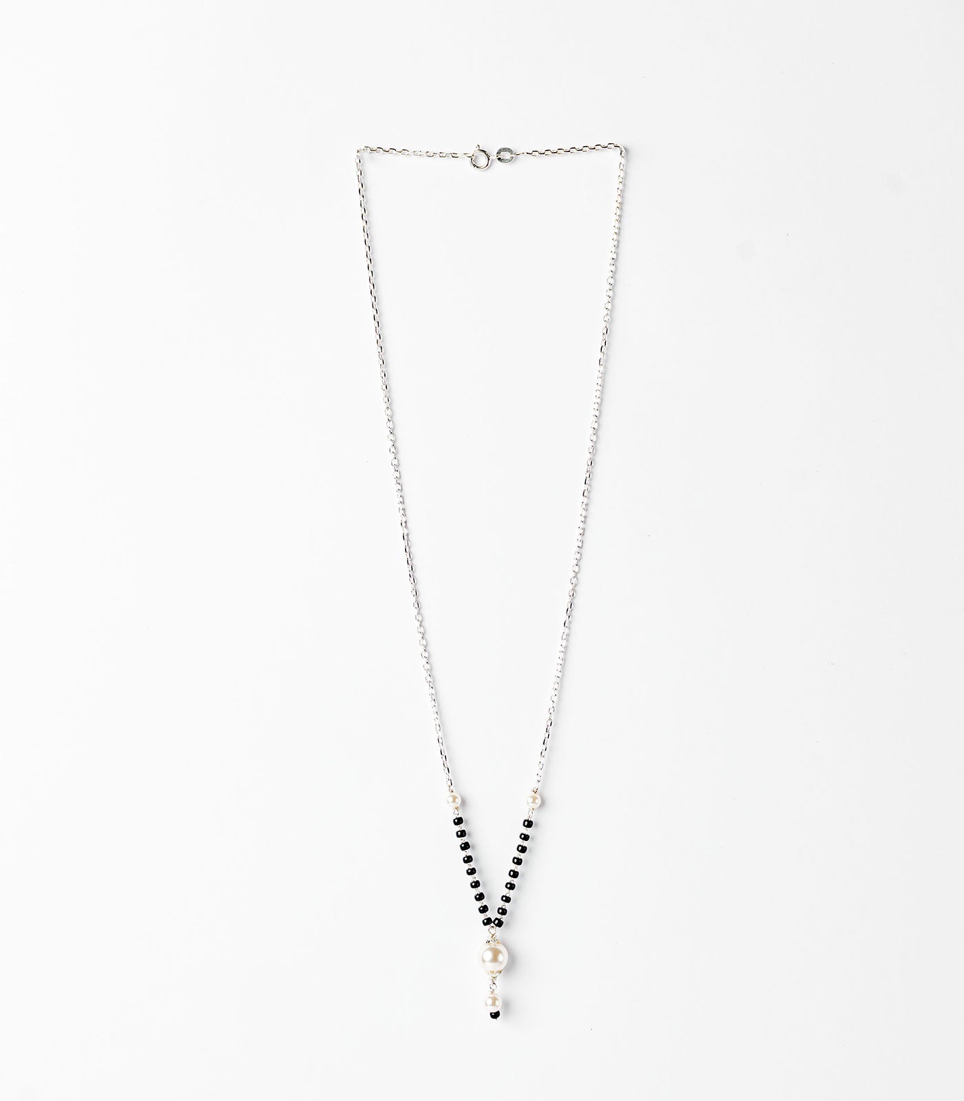 Silver Four Pearl Mangalsutra