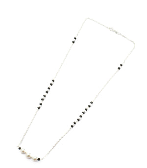 Silver Pearl Mangalsutra