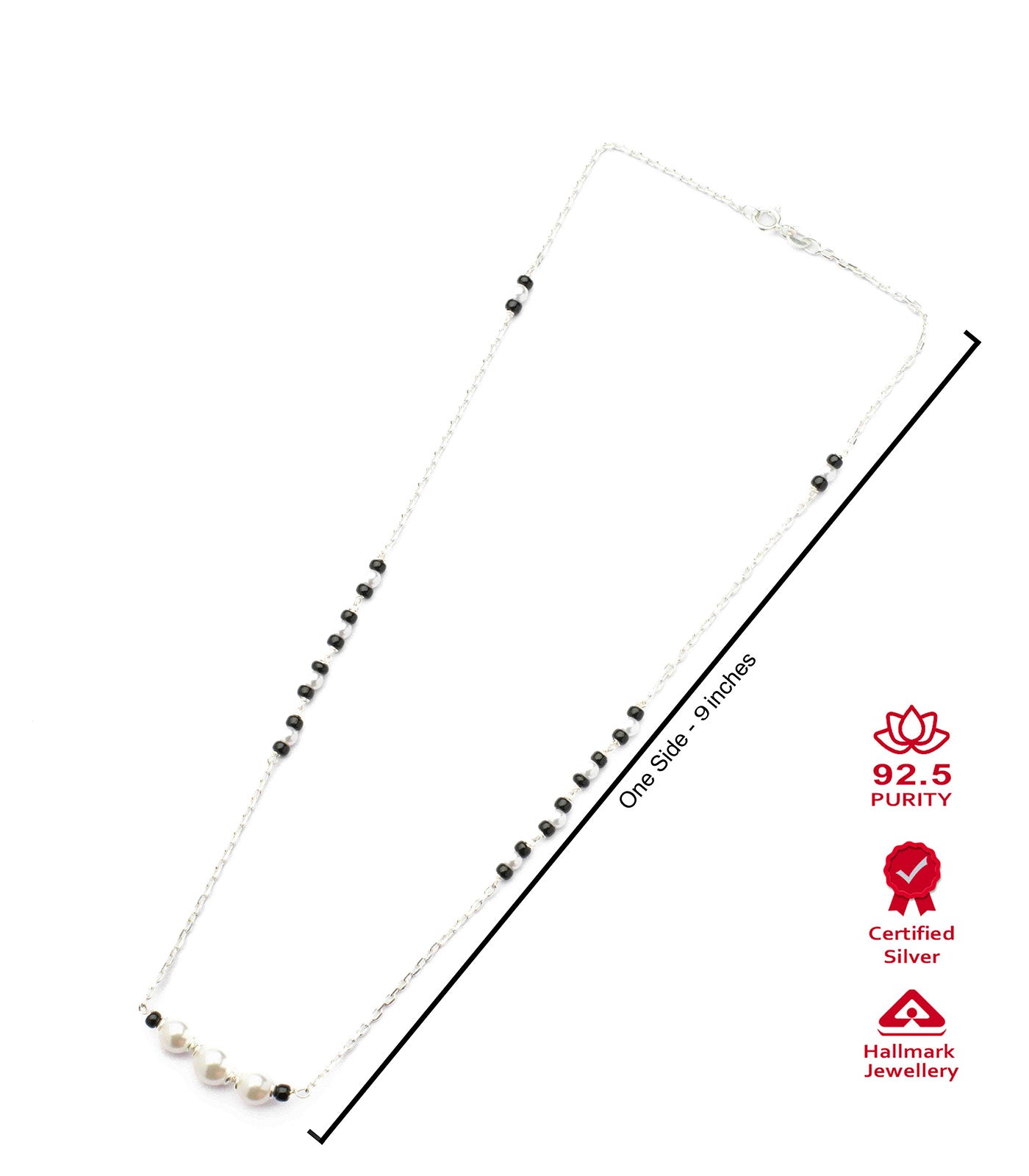 Silver Pearl Mangalsutra