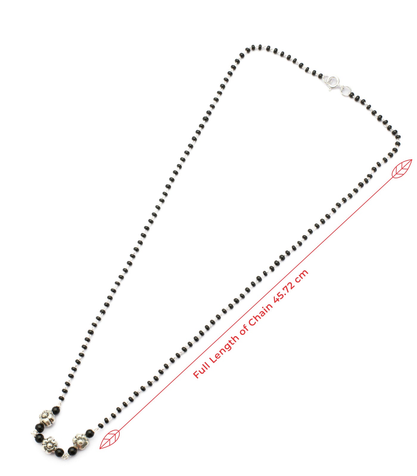Triple Floral Mangalsutra (Silver)