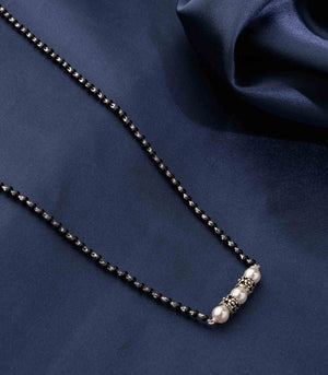 Silver Pearl Mangalsutra