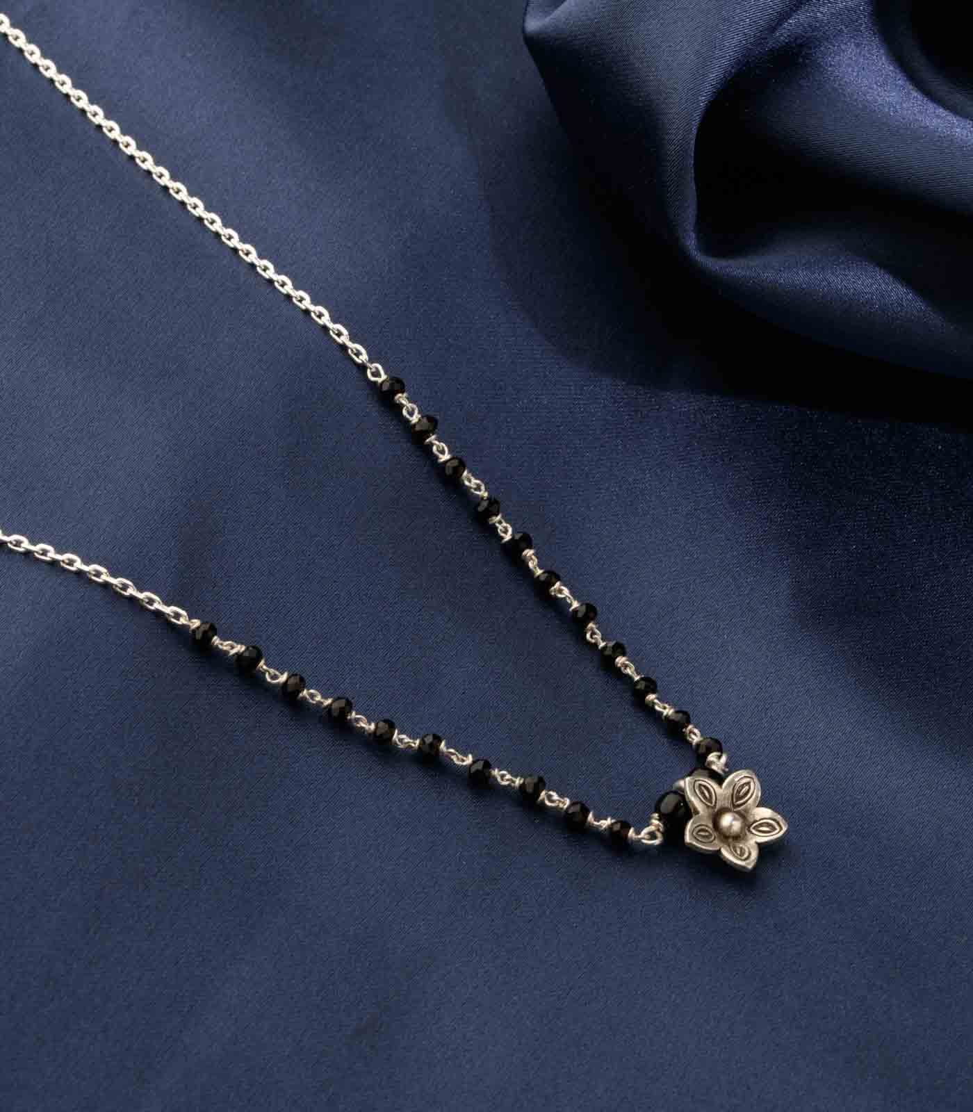 Silver Pearl Mangalsutra
