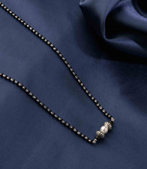 Silver Pearl Mangalsutra