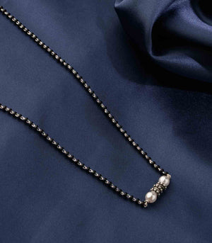 Silver Pearl Mangalsutra