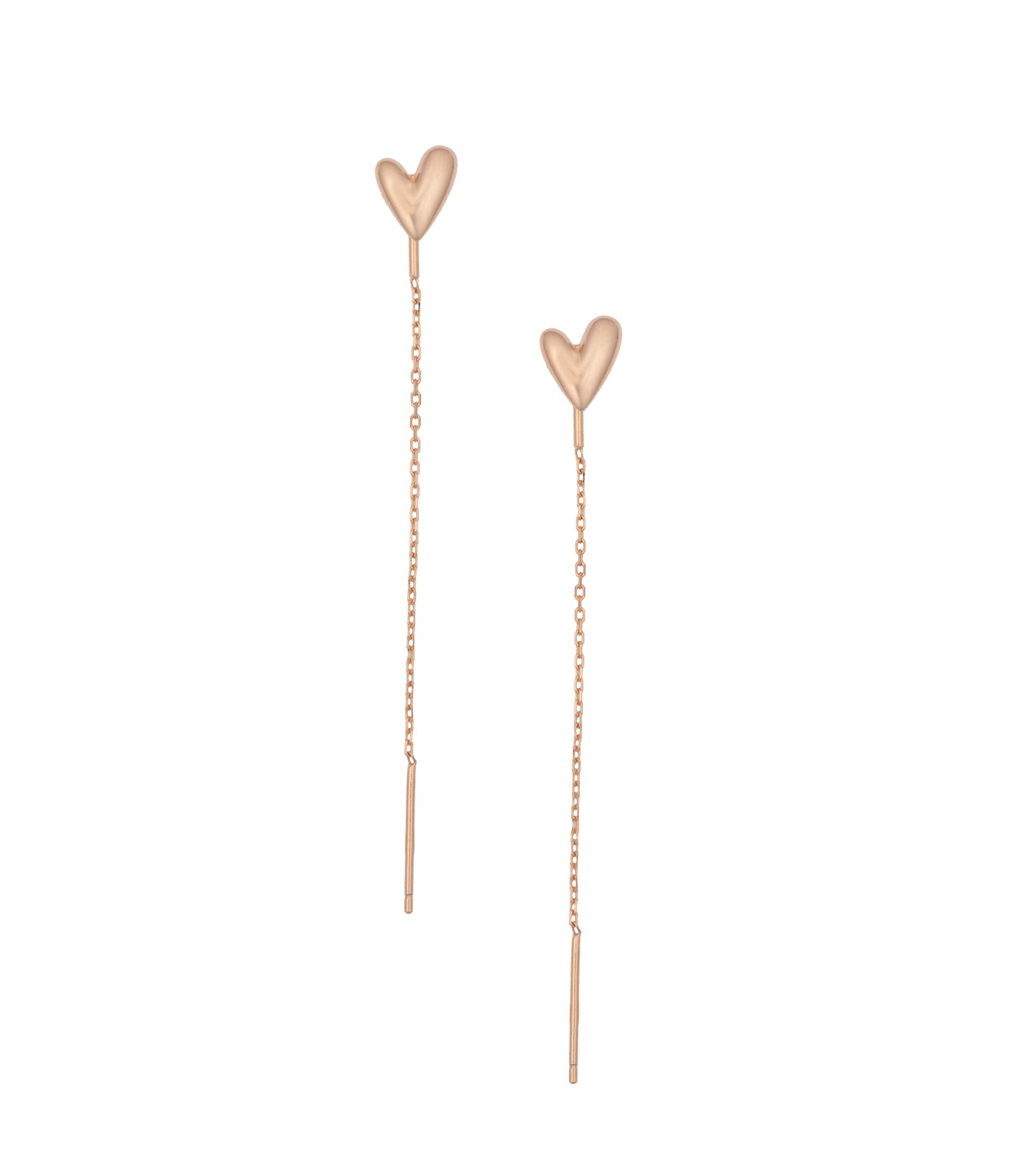 Chain Of Love Gold Colour Ear Rings (Silver)