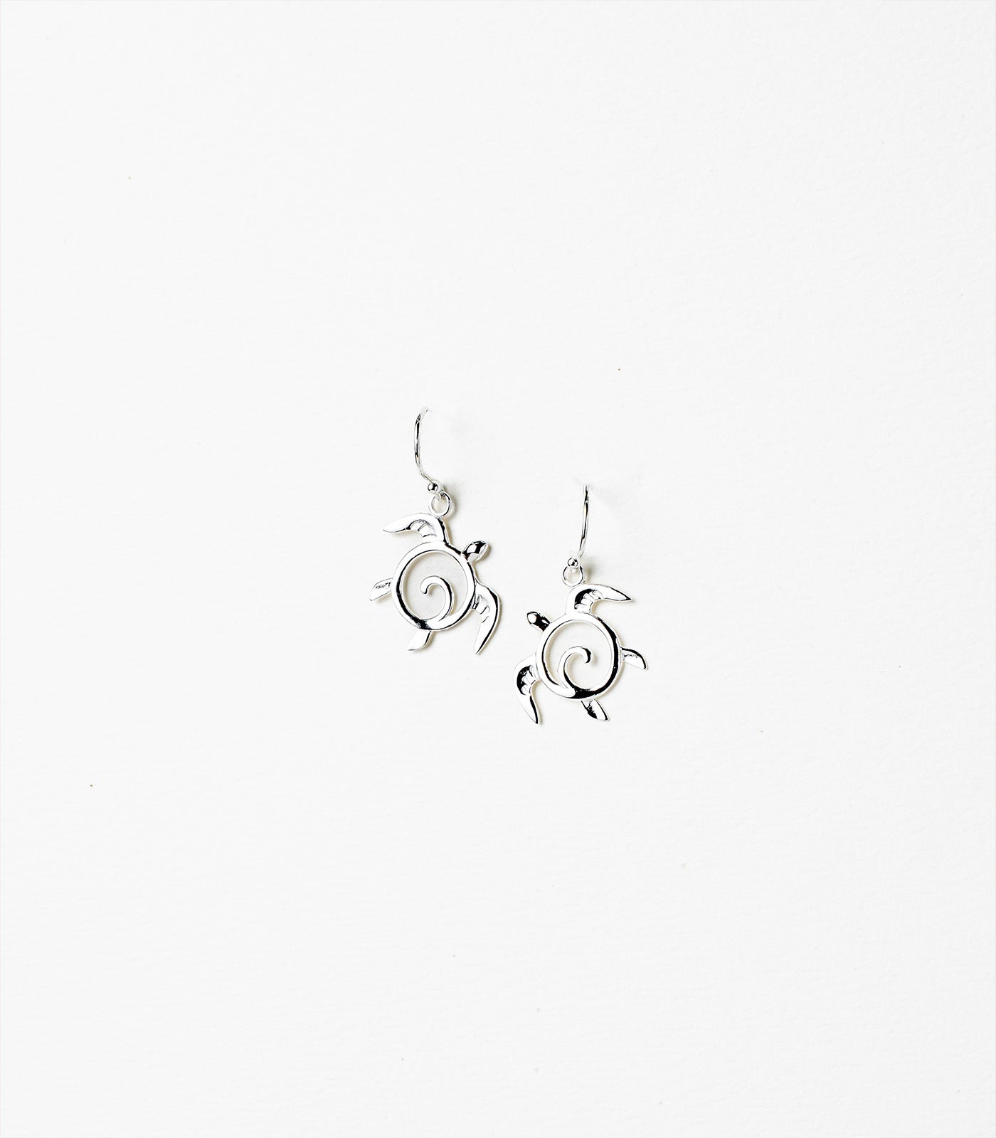 Mystic Turtle Silver Earrings