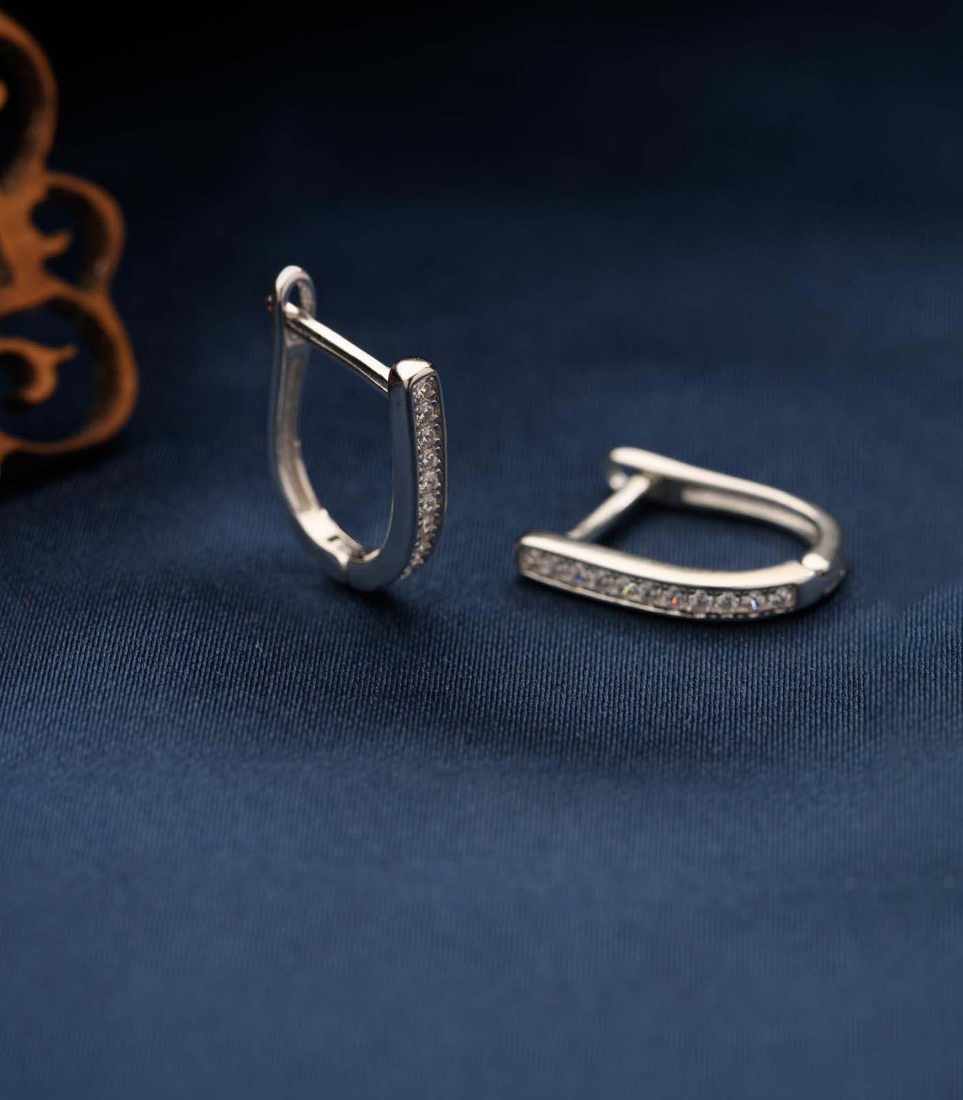 Elegant Rhythm Hoops (Silver)