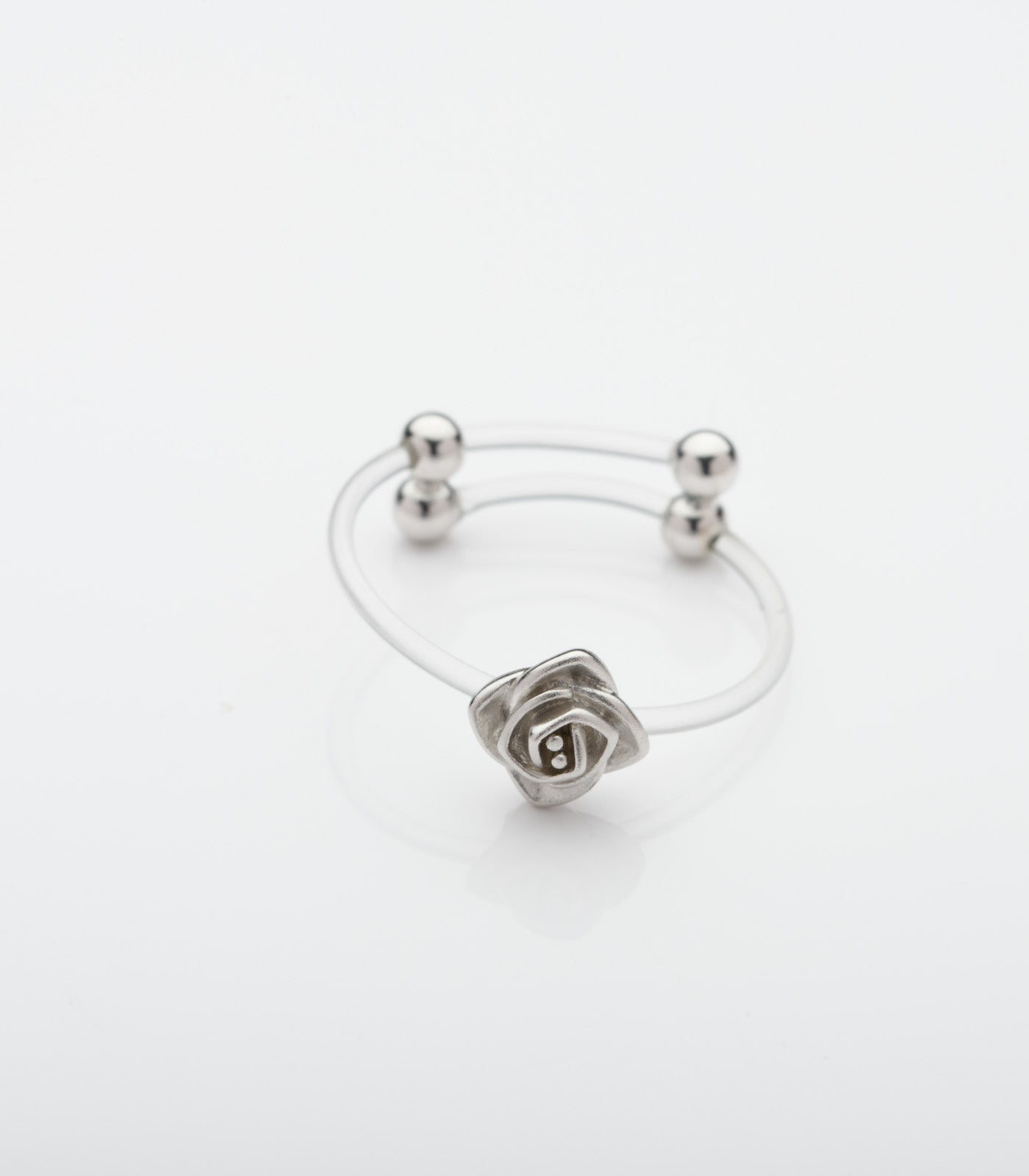 Rose Luxe Invisible Adjustable Finger Ring (Silver)