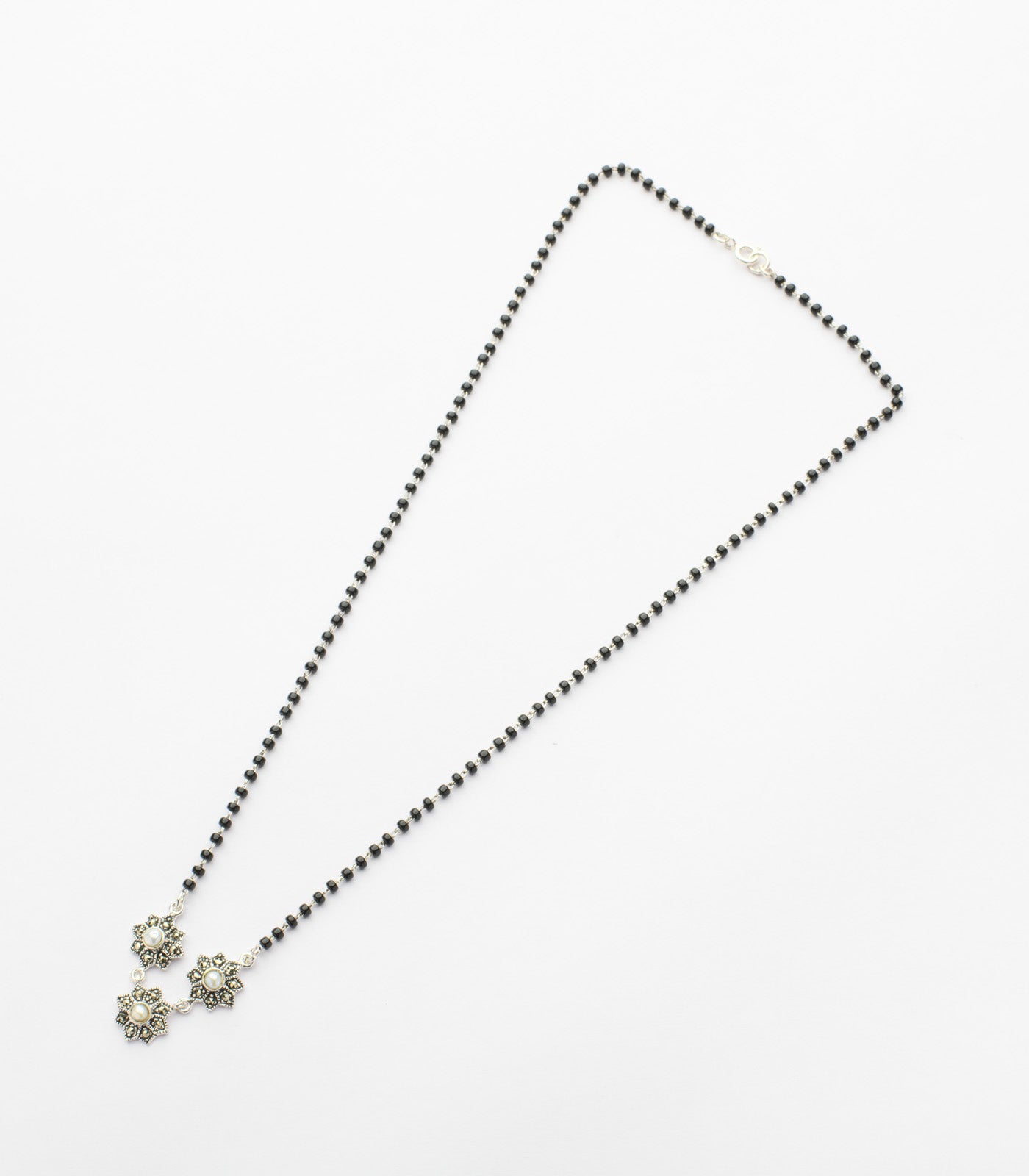 Pearl Flora Mangalsutra (Silver)