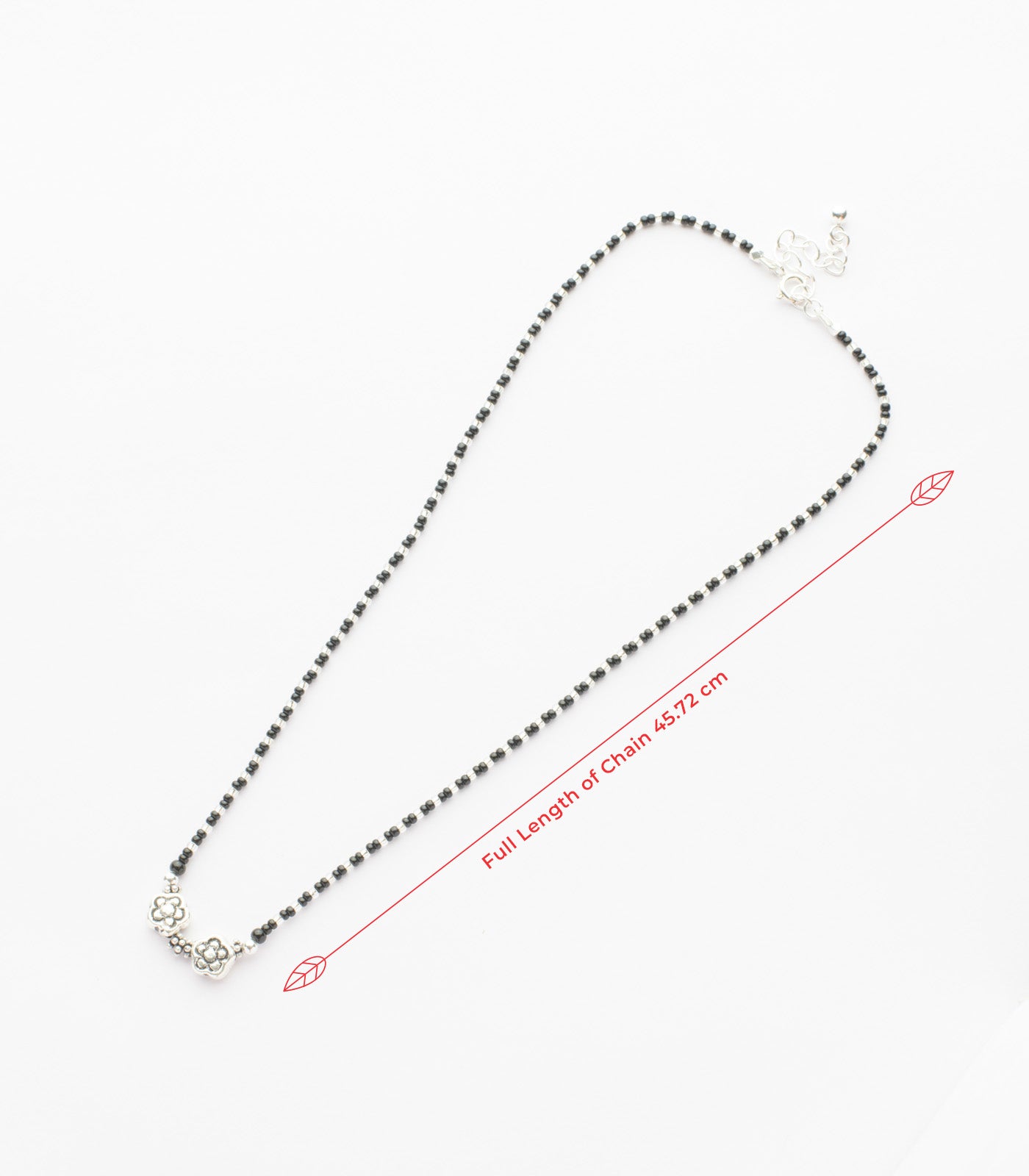 Antique Dual Flora Mangalsutra (Silver)