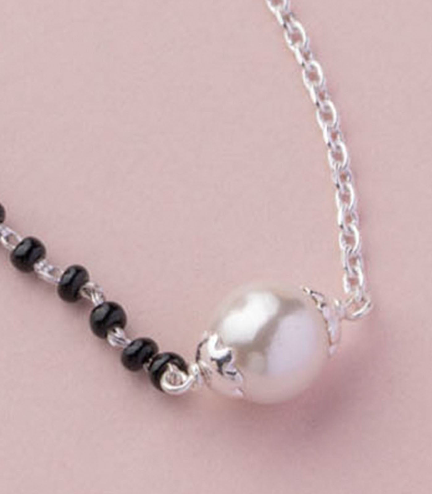 Dual Style Pearl Mangalsutra (Silver)