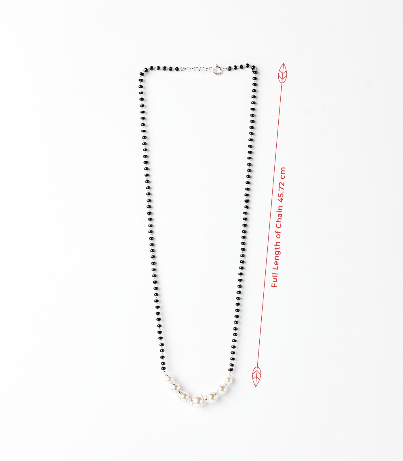 Pearl Stream Silver Mangalsutra