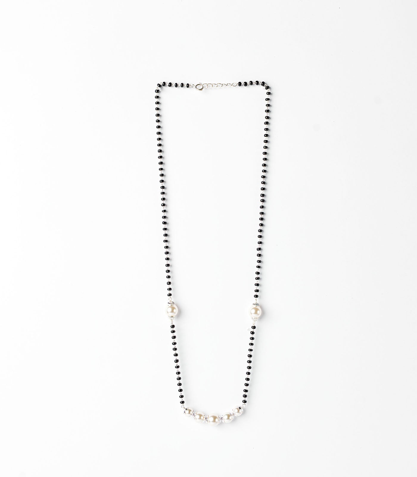 Silver Six Pearls Mangalsutra
