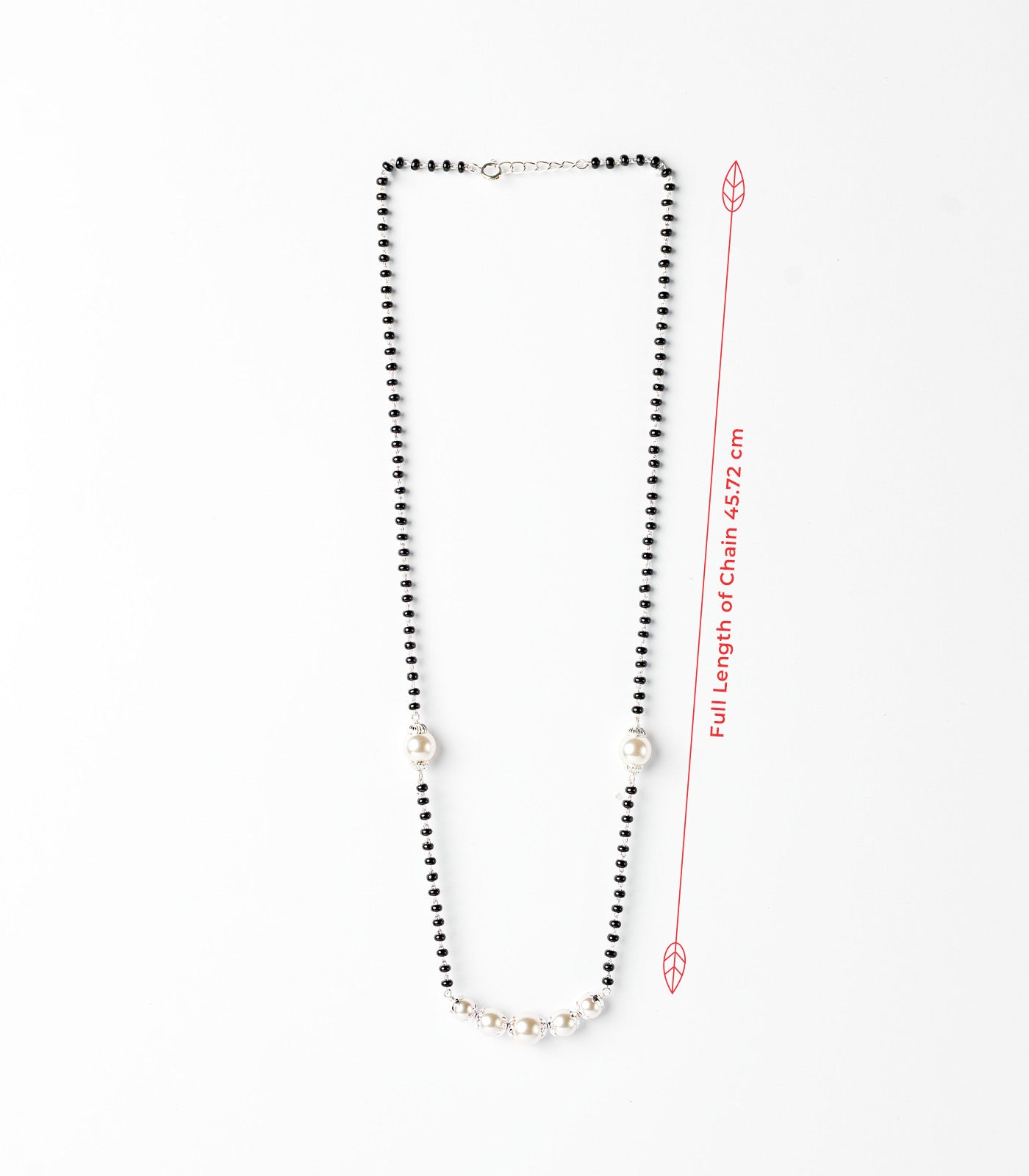Silver Six Pearls Mangalsutra